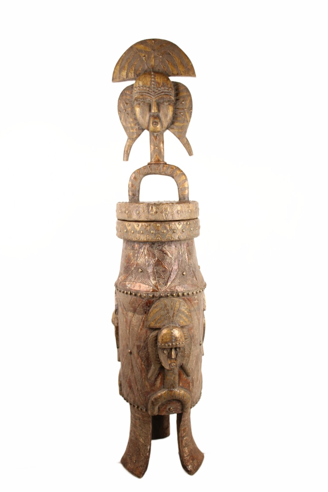 Bakota Tribe Pot ~68.9" Tall (New 2026) - Sculpture & Statuary