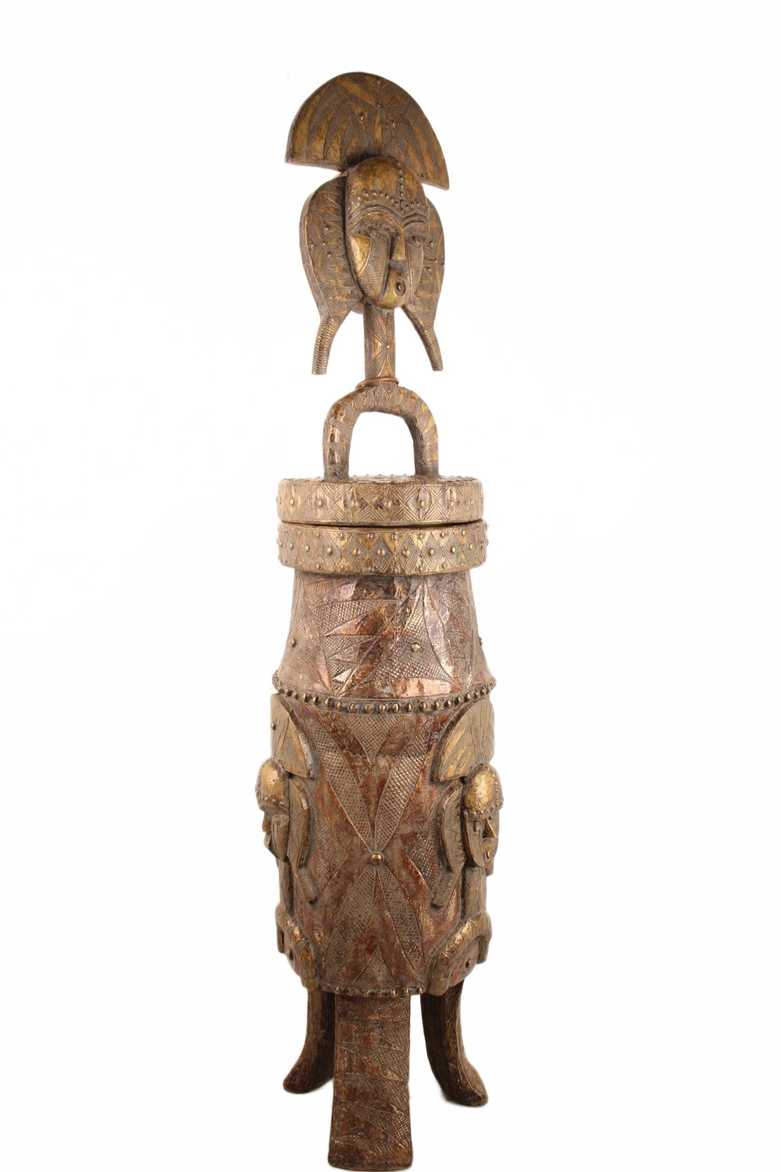 Bakota Tribe Pot ~68.9" Tall (New 2026) - Sculpture & Statuary