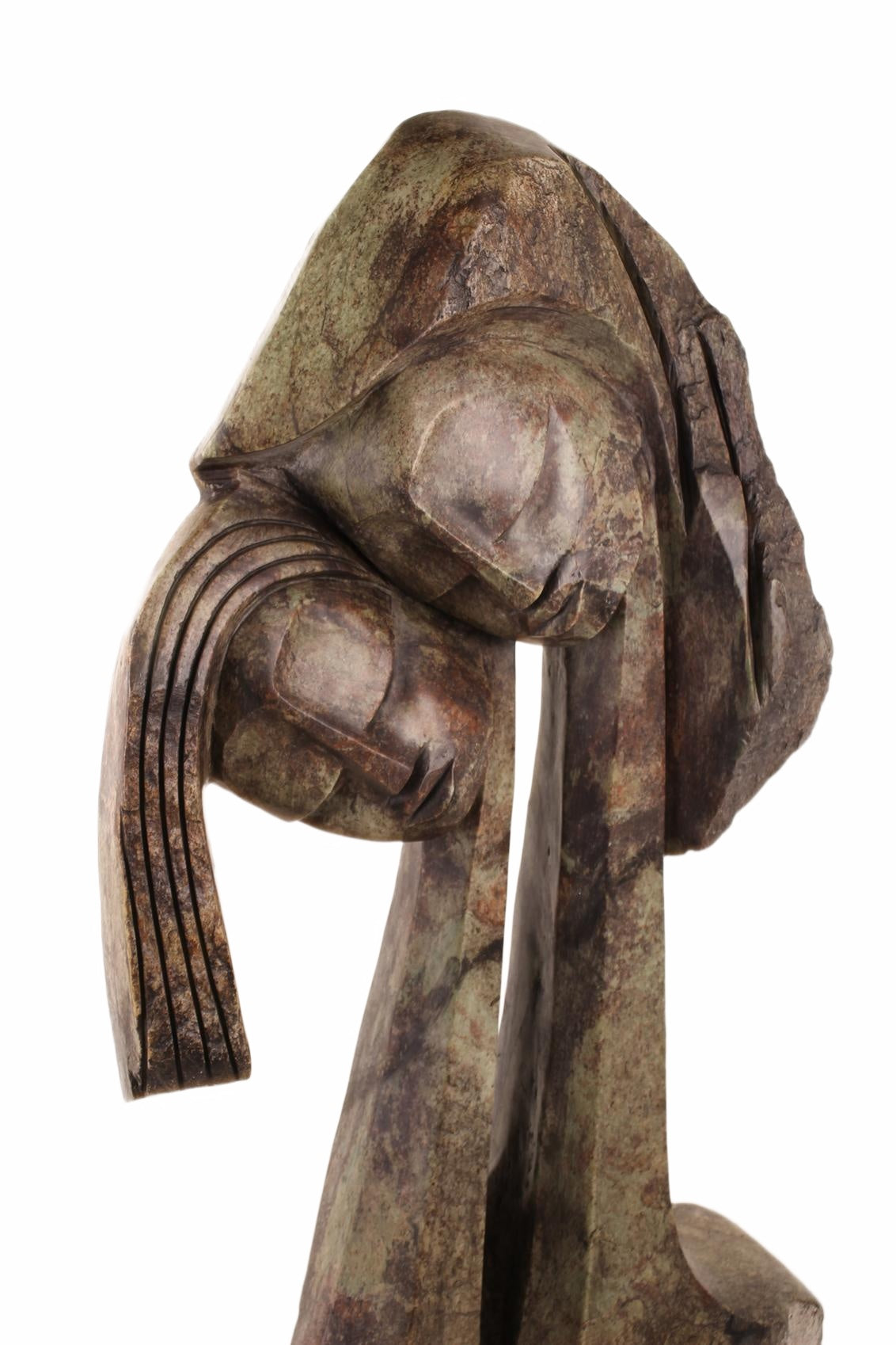 Shona Tribe Rapoko Sisters ~46.5" Tall (New 2026) - Sculpture & Statuary