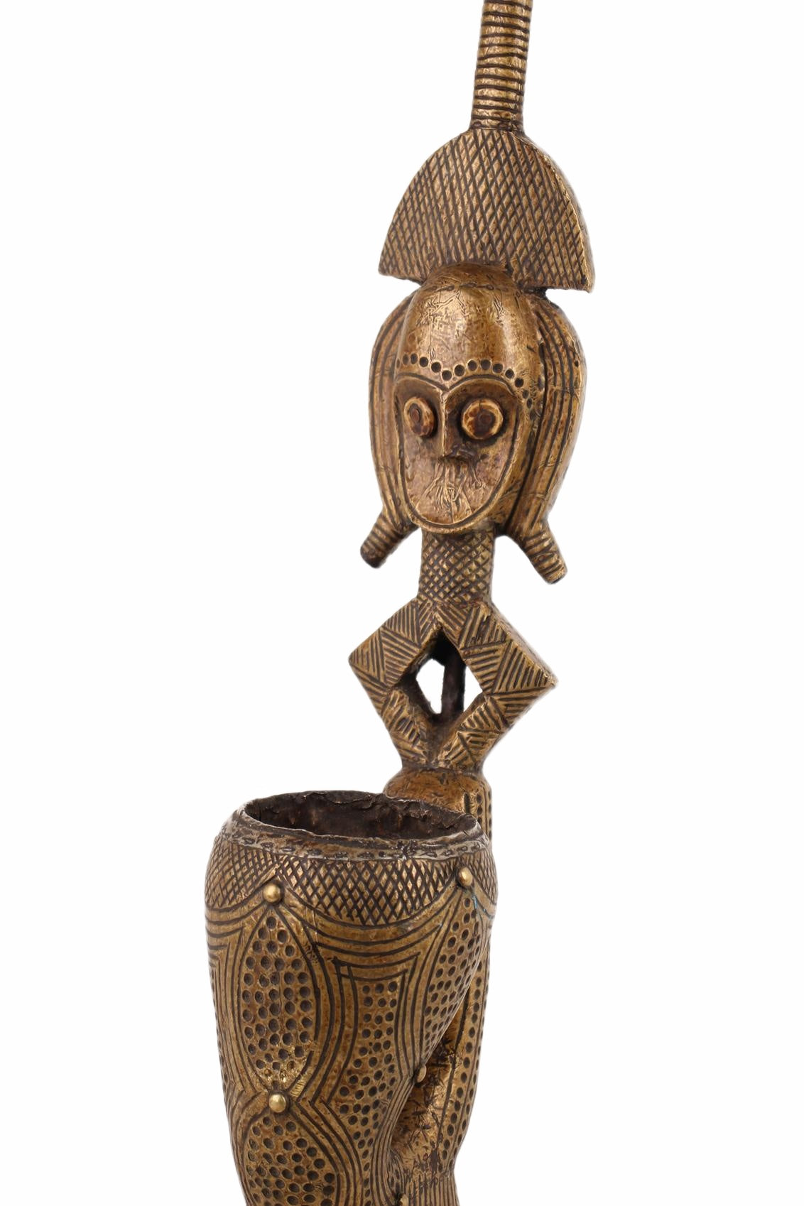 Bakota Tribe Reliquary Wooden Figure ~25.6" Tall (New 2026) - Sculpture & Statuary