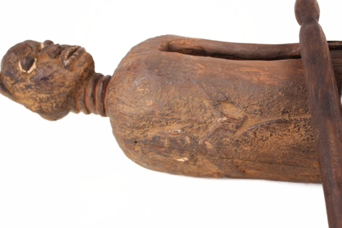 Basonge/Songye Tribe Basongye/Songye Tribe Log Drums ~35.4" Tall (New 2026) - Sculpture & Statuary