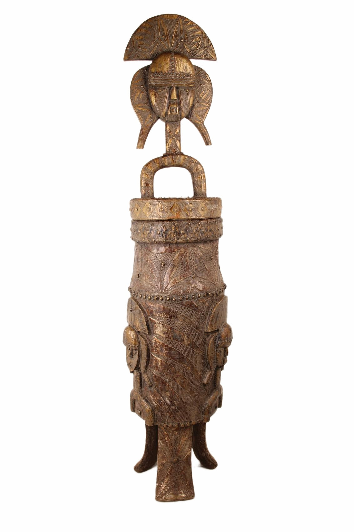 Bakota Tribe Pot ~68.9" Tall (New 2026) - Sculpture & Statuary