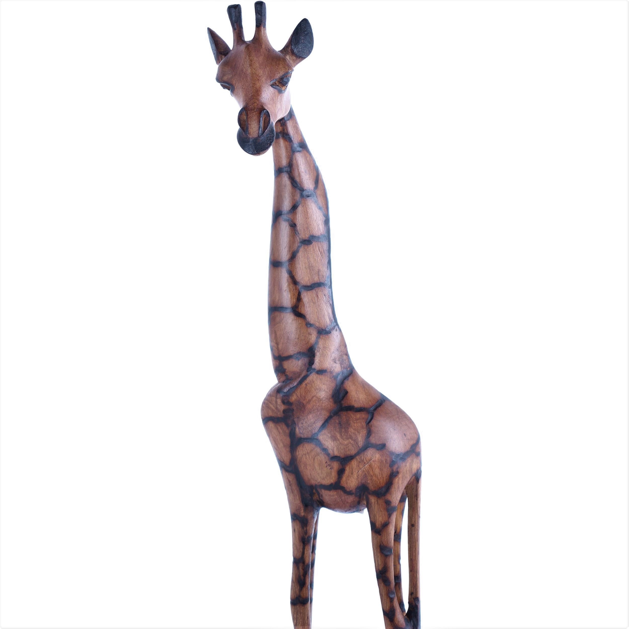Ndebele/Matabele Tribe Wooden Giraffes ~20" Tall - Wooden Giraffes