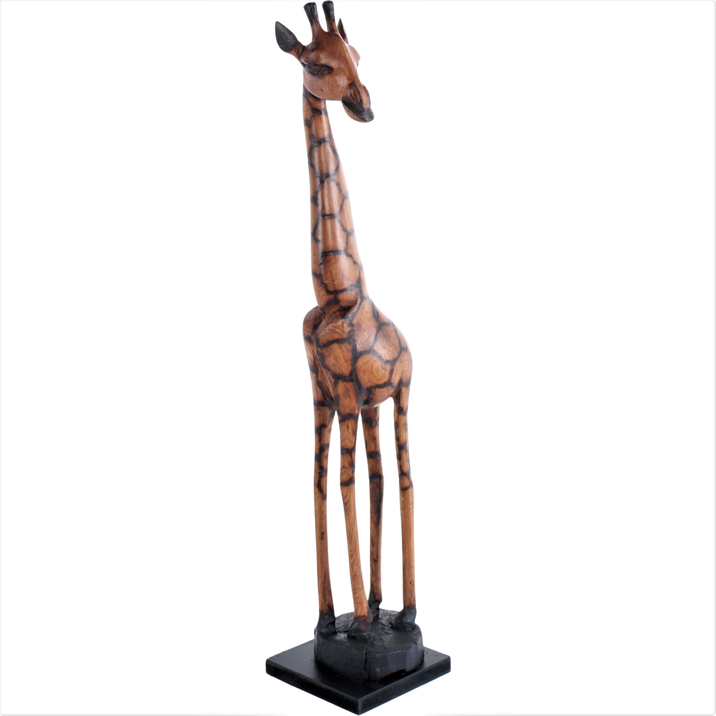 Ndebele/Matabele Tribe Wooden Giraffes ~20" Tall - Wooden Giraffes