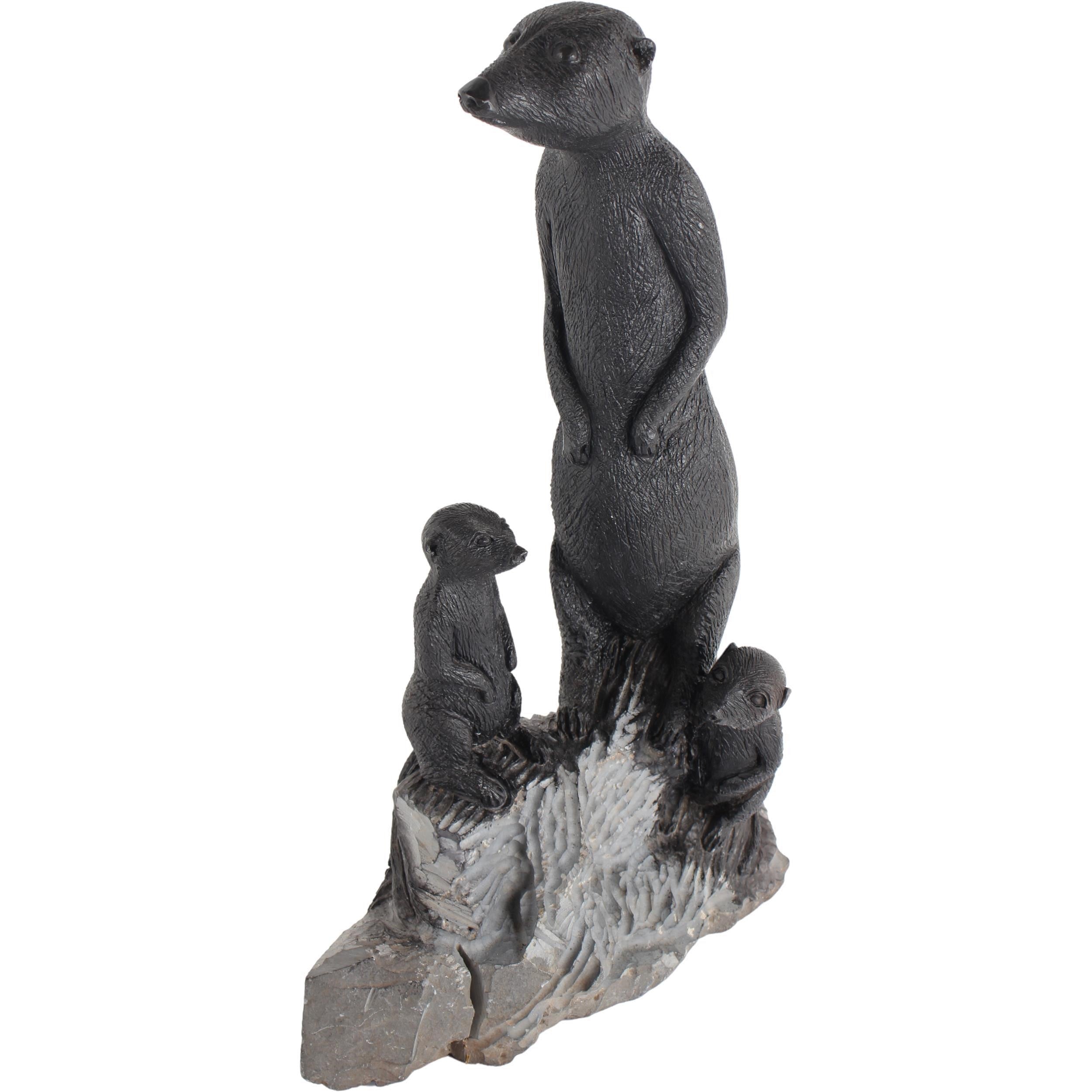 Shona Tribe Serpentine Stone Meerkat ~24.0" Tall - Meerkat
