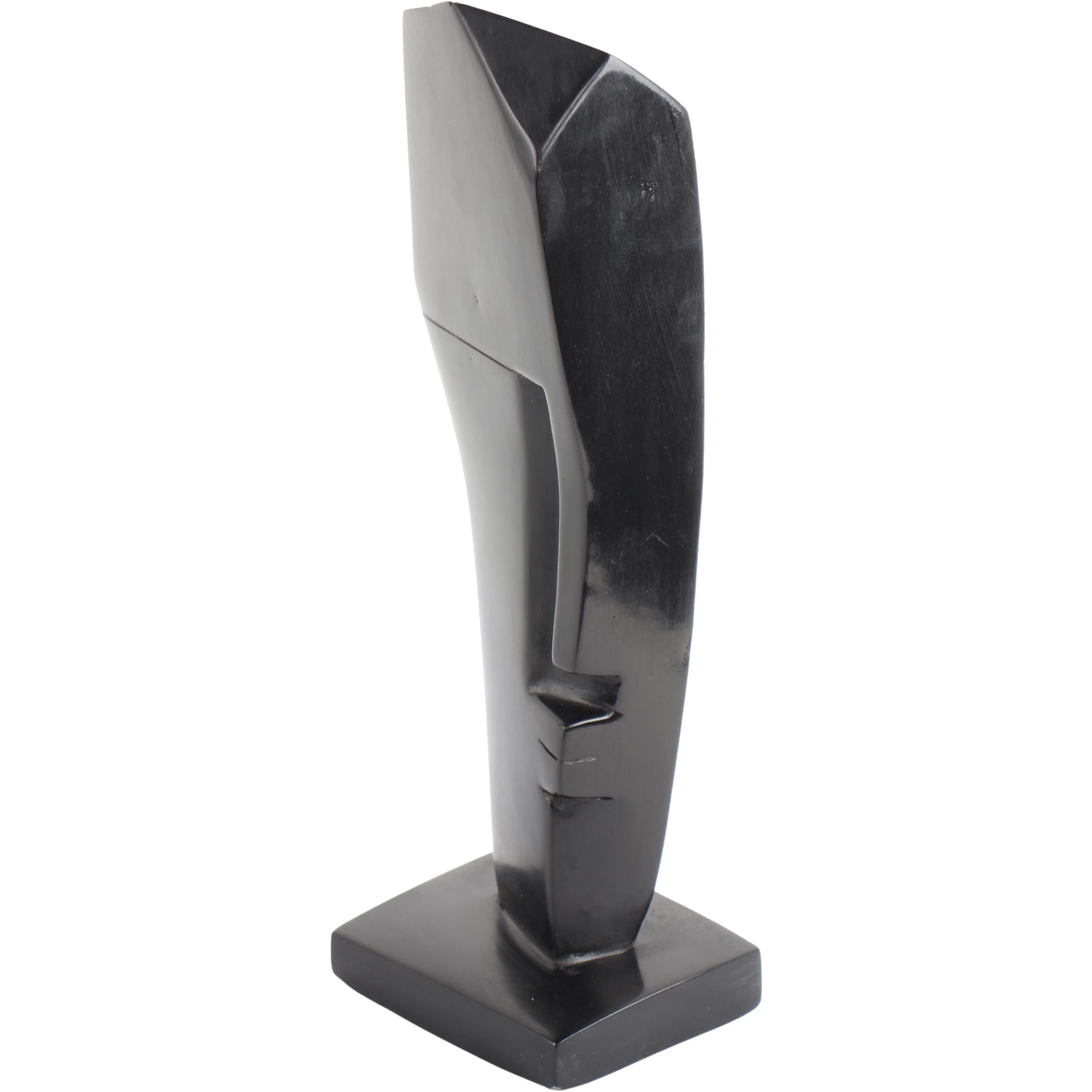 Shona Tribe Wonderstone Cubic Faces (Contemporary) ~12.2" Tall - Cubic Faces (Contemporary)