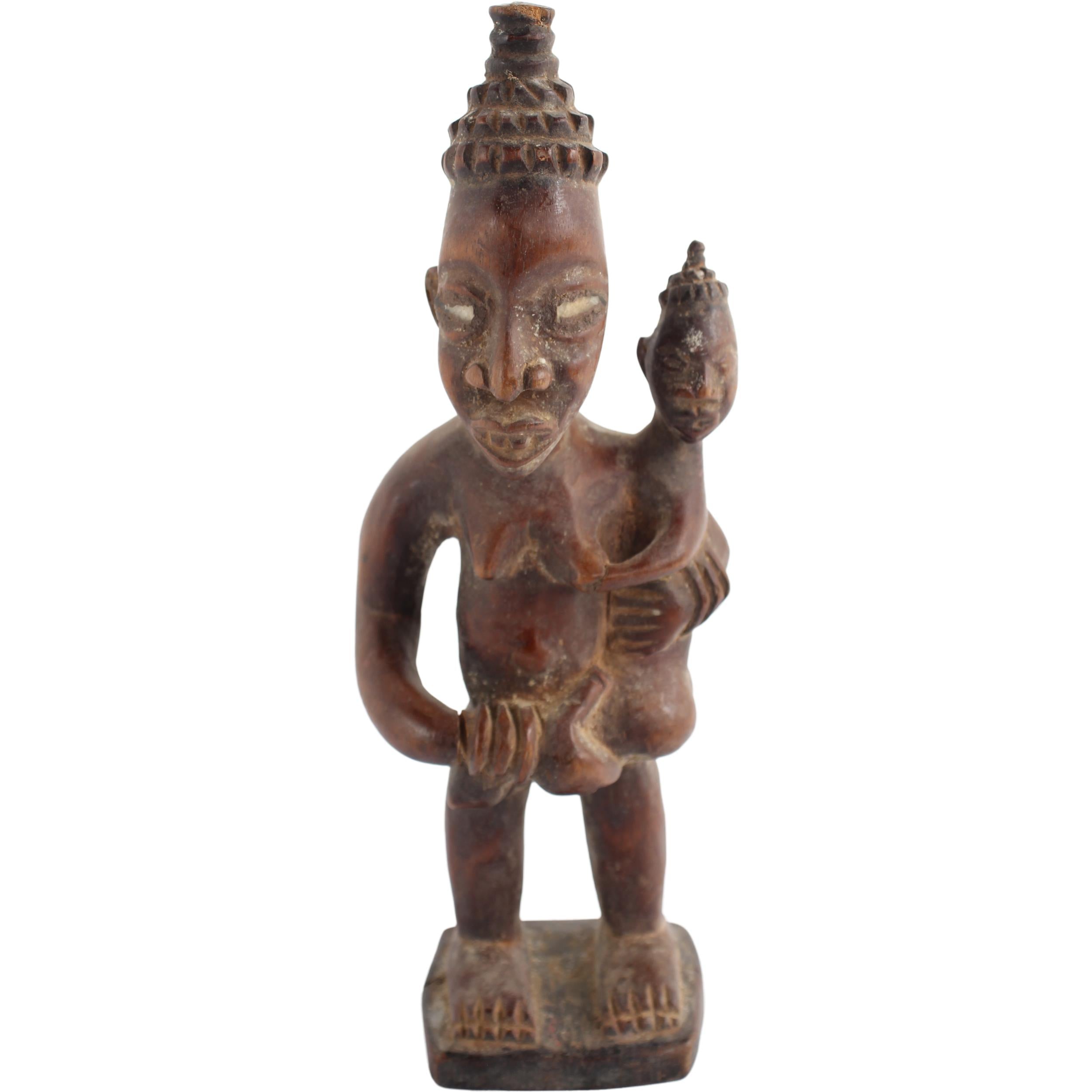Yoruba Tribe Figurine ~11.0" Tall