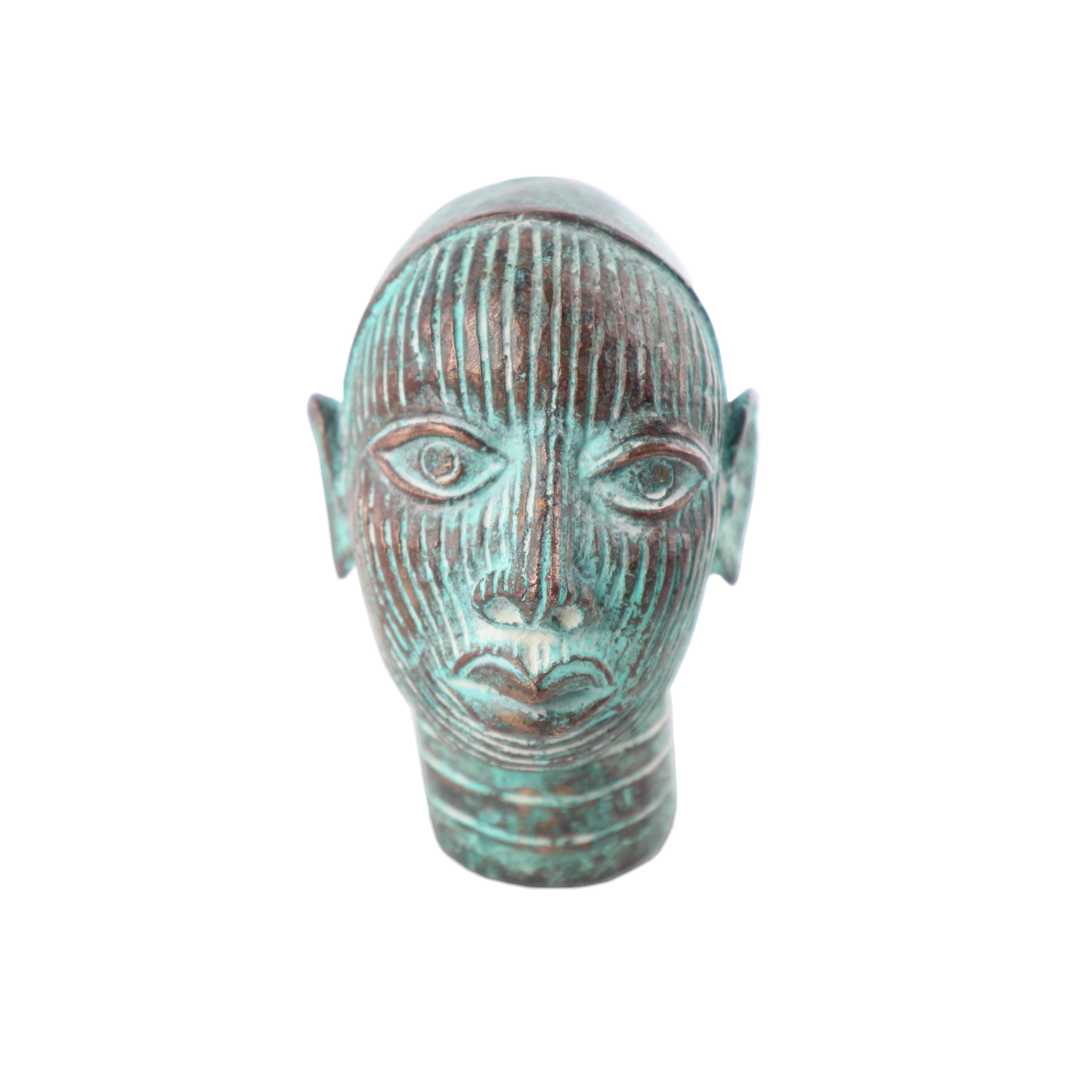 Yoruba Tribe Heads ~6.7" Tall