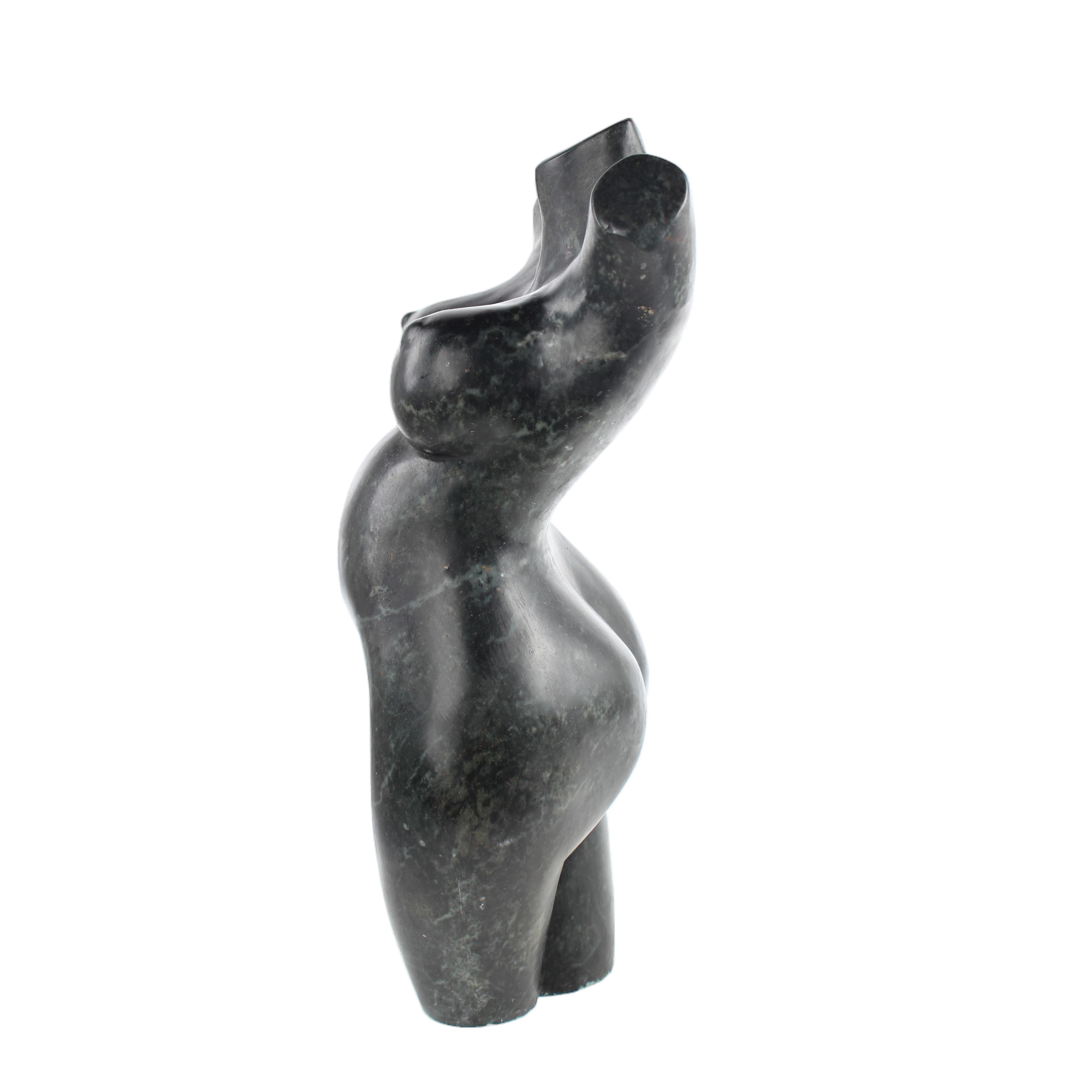 Shona Tribe Springstone Female Torsos ~19.3" Tall - Sculpture & Statuary