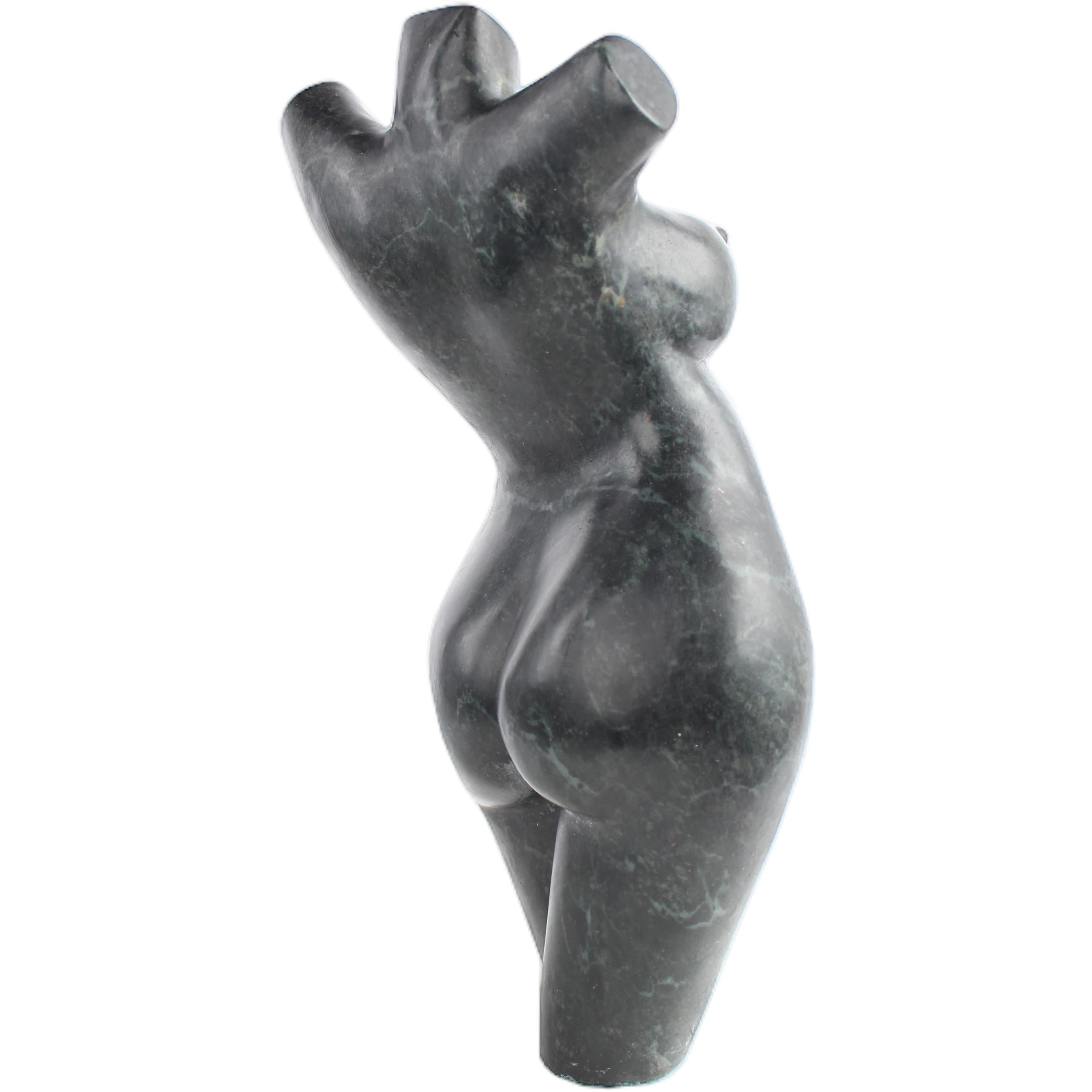 Shona Tribe Springstone Female Torsos ~19.3" Tall - Sculpture & Statuary