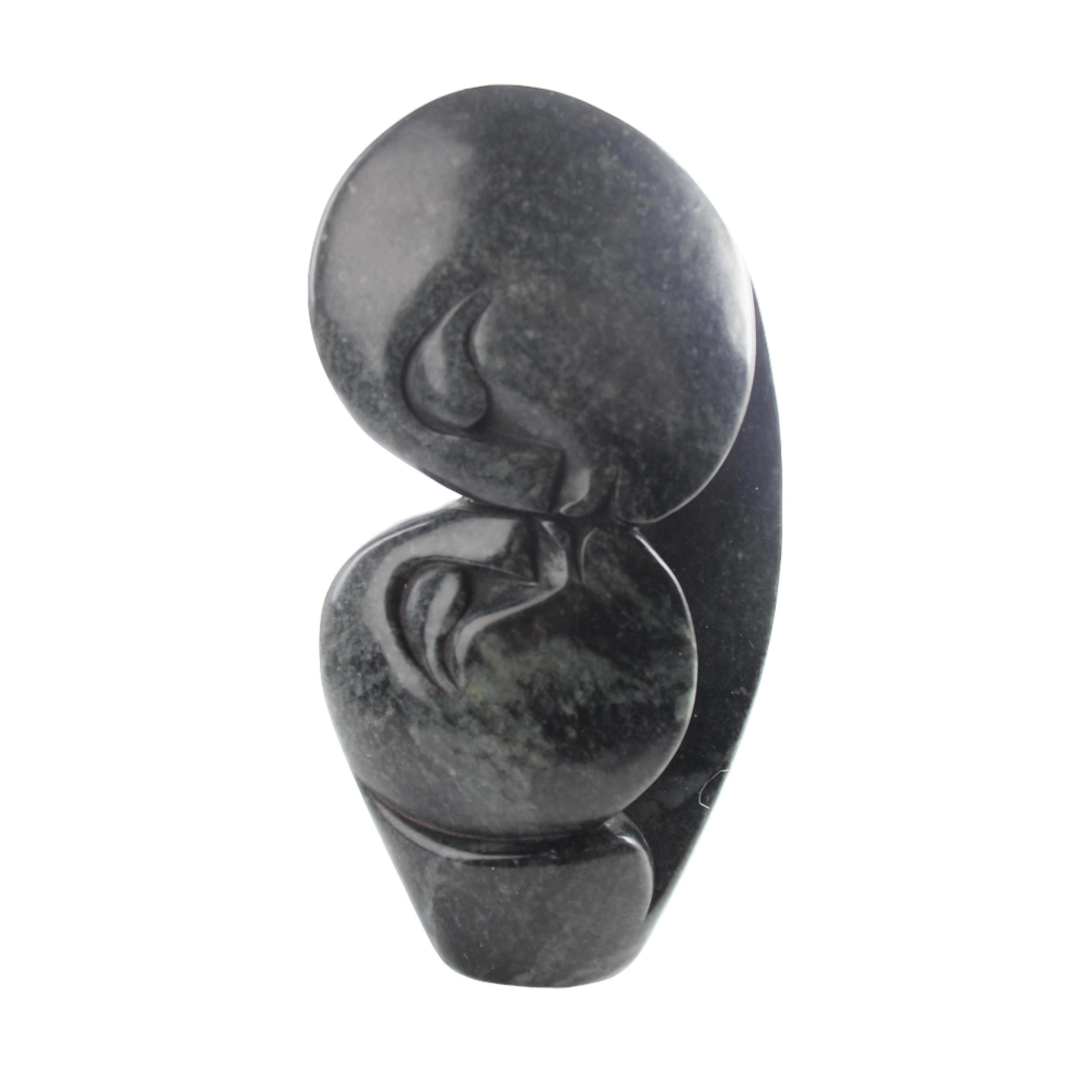 Shona Tribe Serpentine Stone Lovers ~7.9" Tall - Lovers