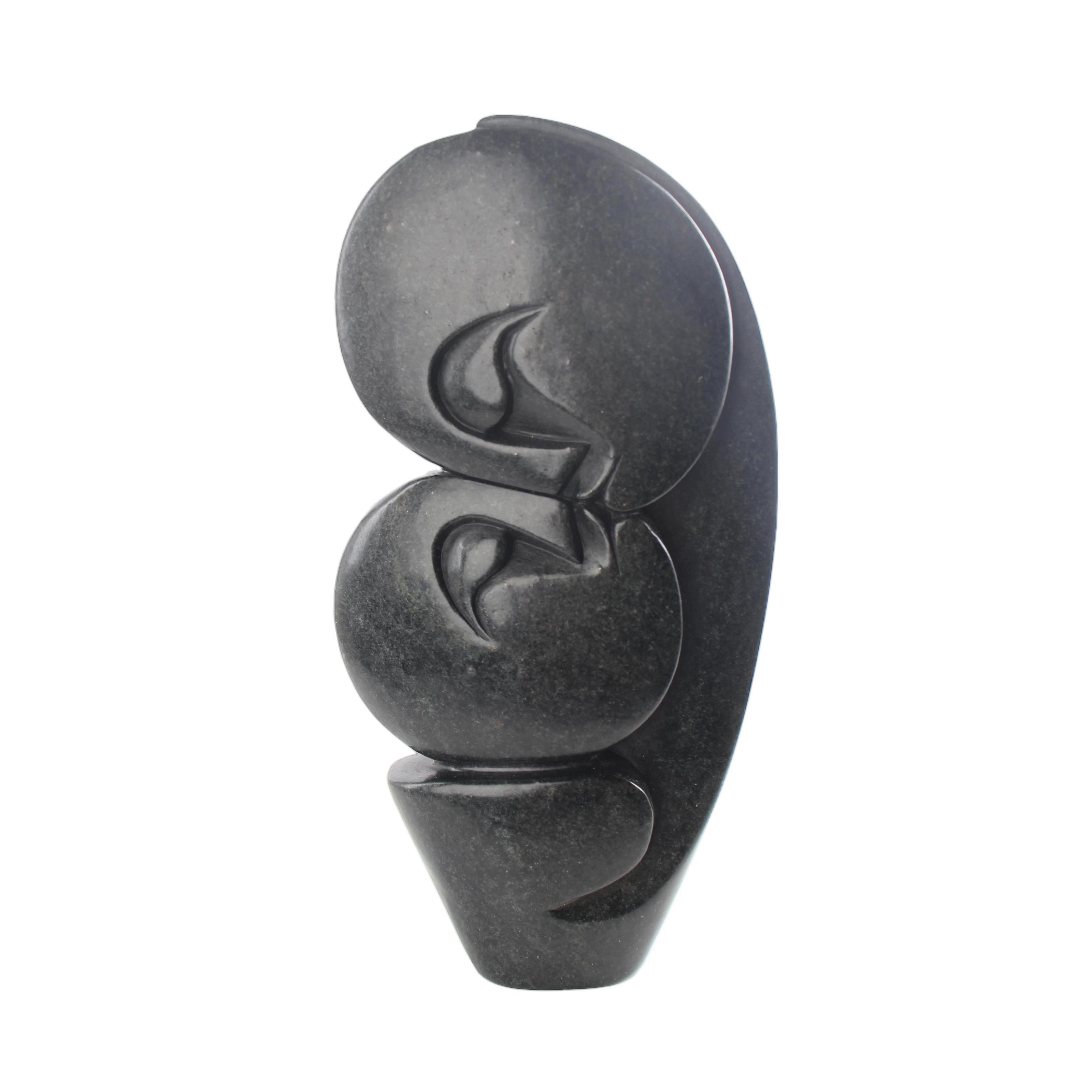 Shona Tribe Serpentine Stone Lovers ~11.4" Tall