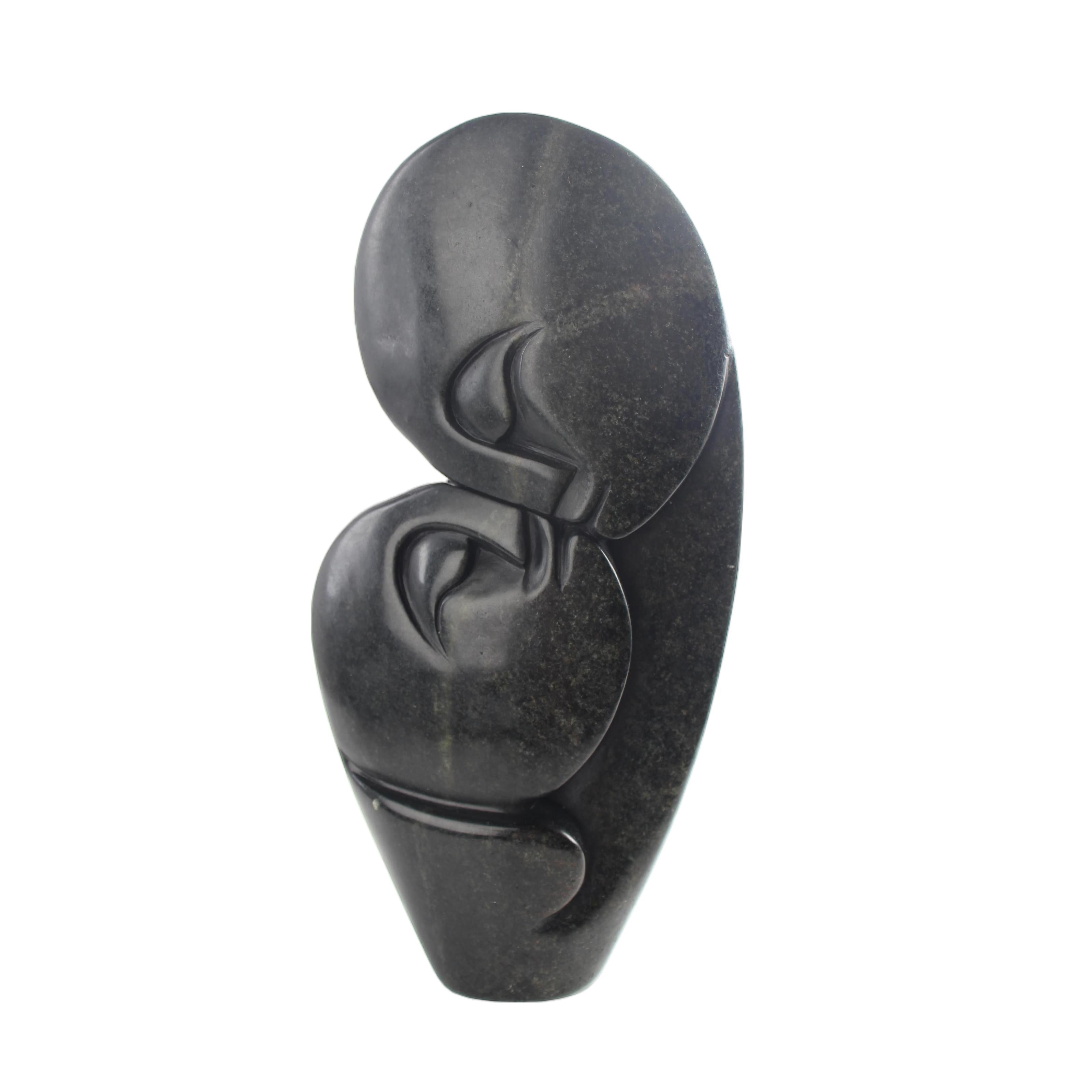 Shona Tribe Serpentine Stone Lovers ~10.2" Tall
