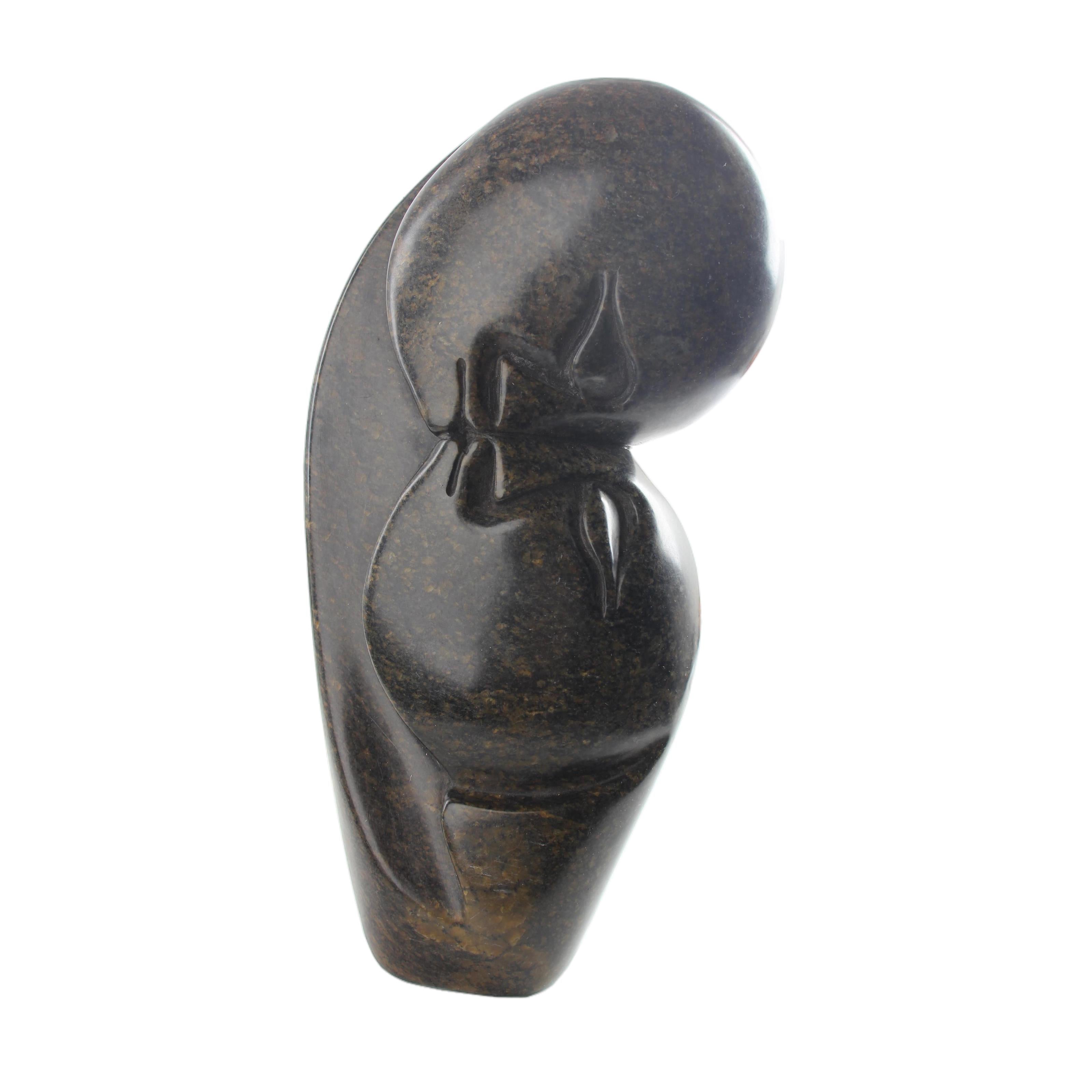 Shona Tribe Serpentine Stone Lovers ~11.4" Tall