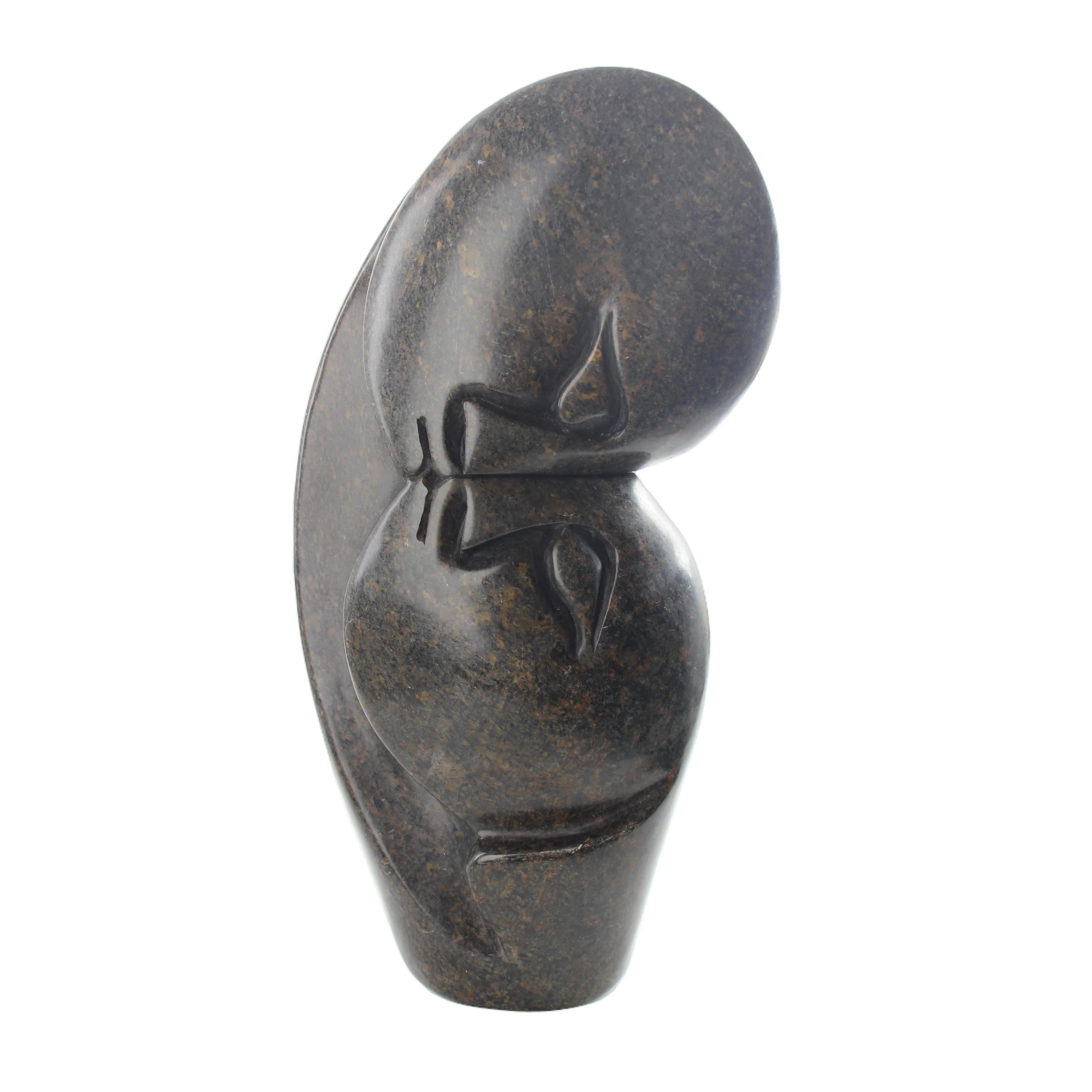 Shona Tribe Serpentine Stone Lovers ~11.4" Tall