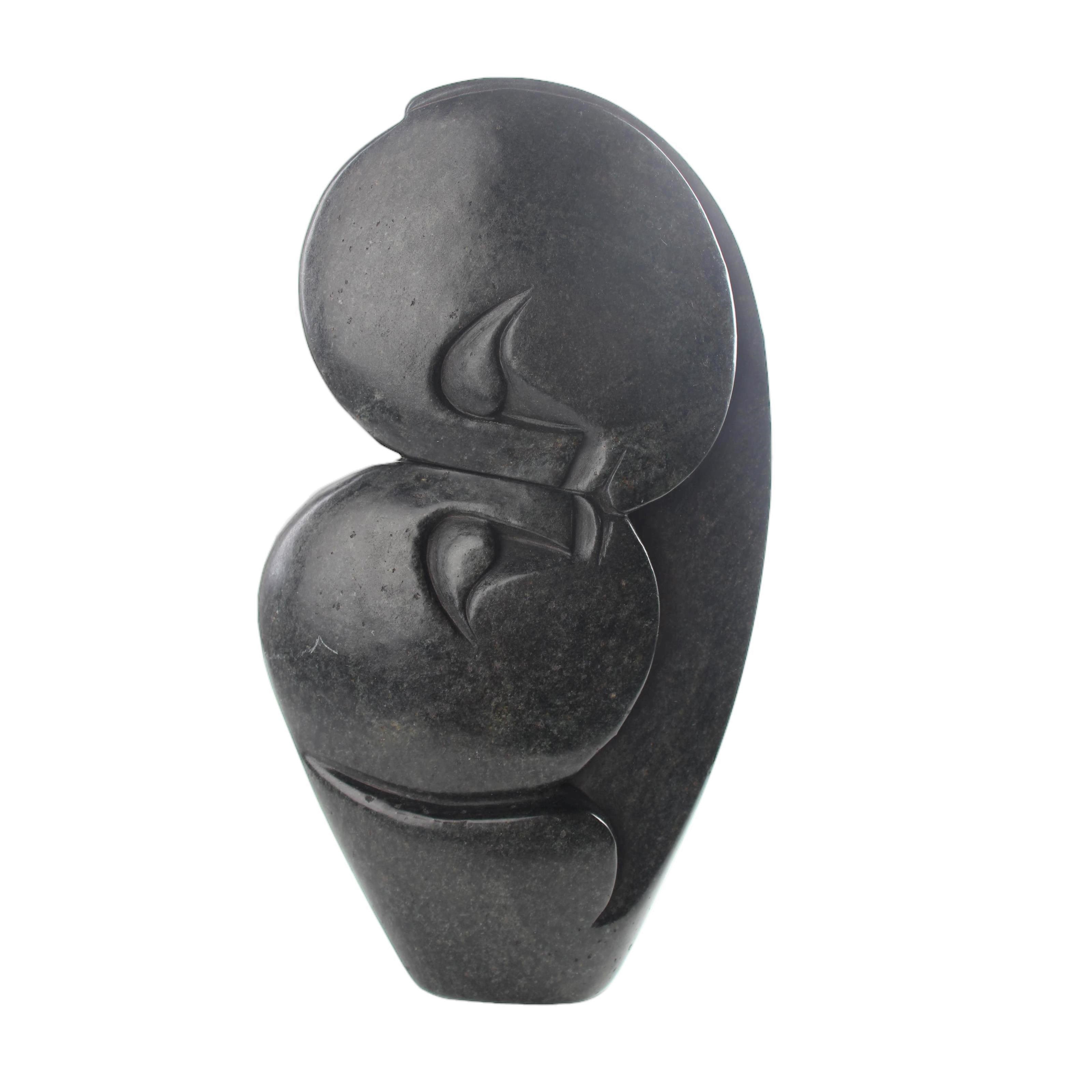 Shona Tribe Serpentine Stone Lovers ~11.0" Tall