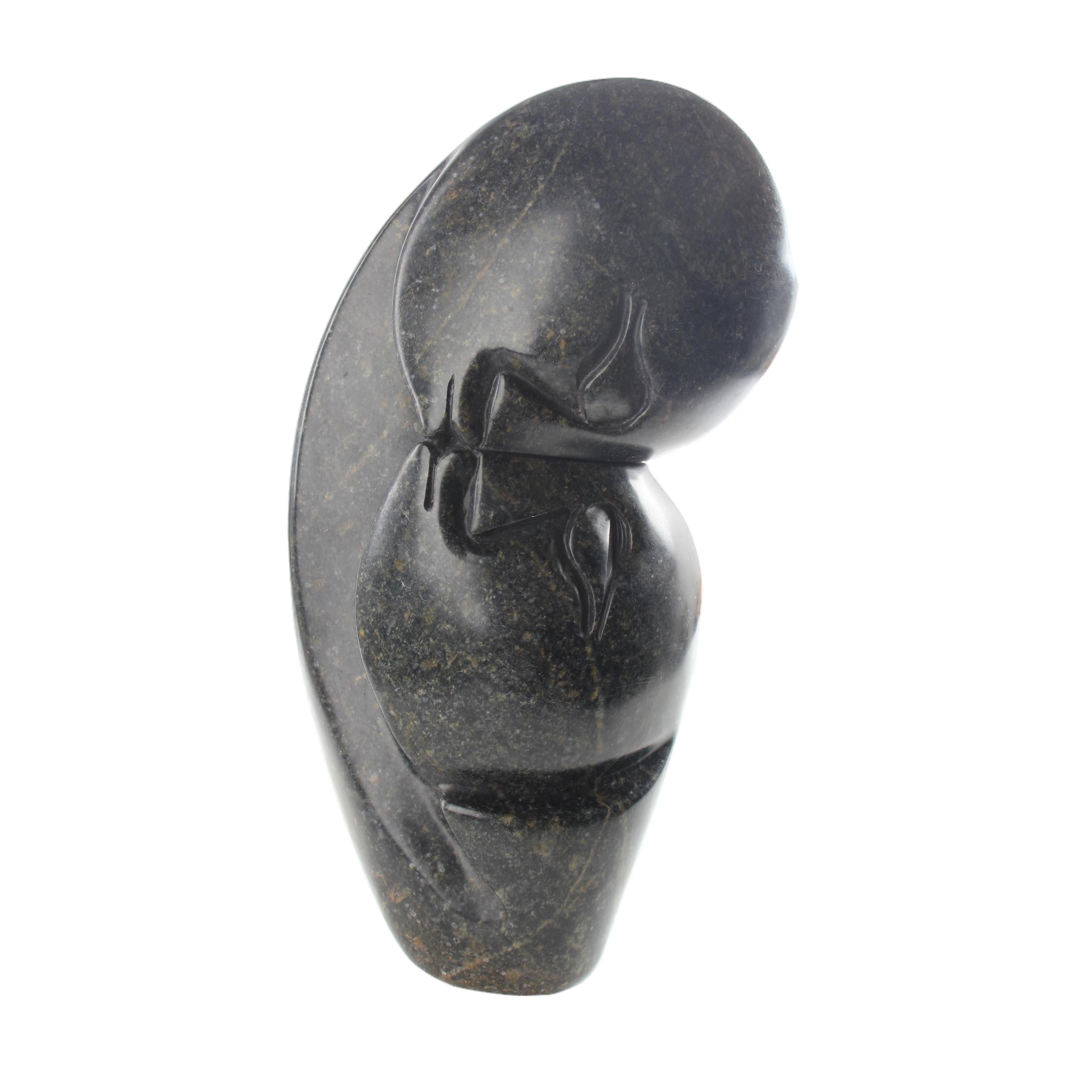 Shona Tribe Serpentine Stone Lovers ~11.4" Tall