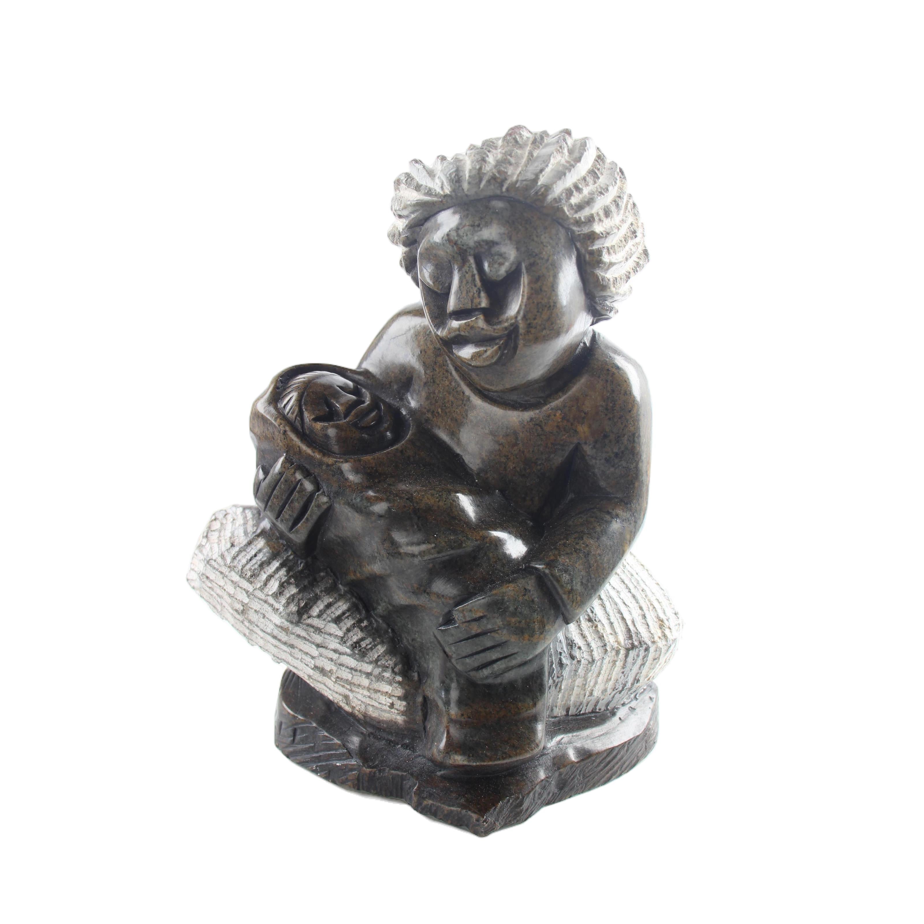 Shona Tribe Mega Stone Sassy Ladies ~10.6" Tall - Sassy Ladies