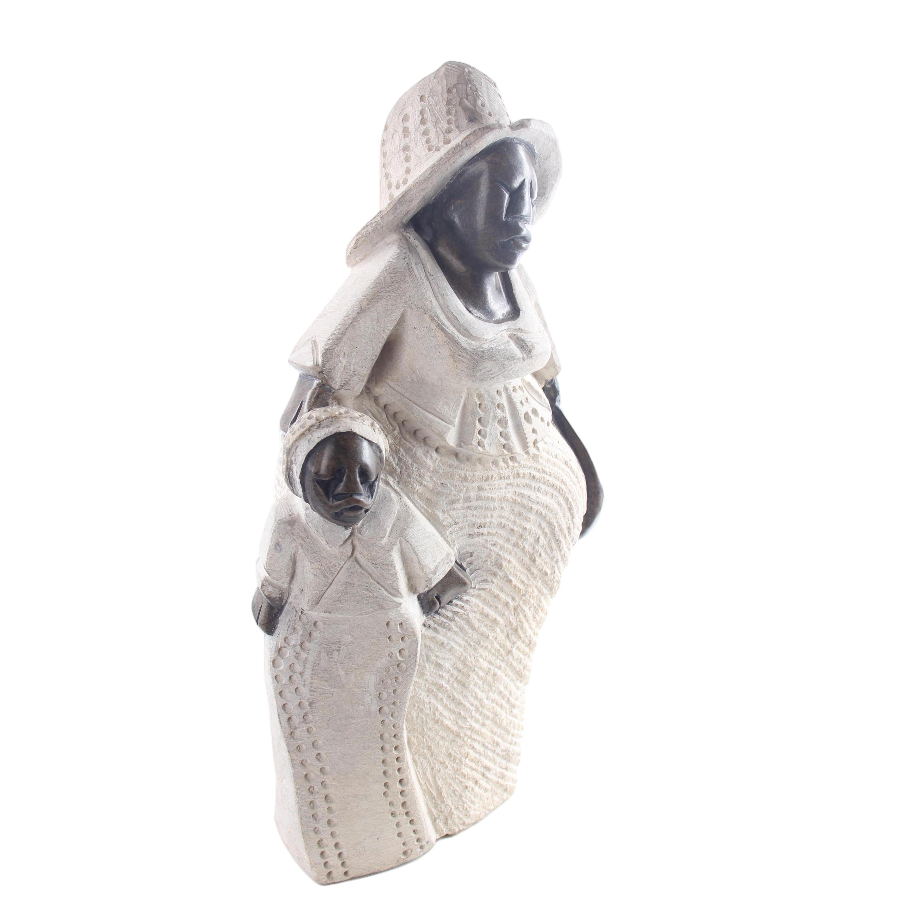 Shona Tribe Mega Stone Sassy Ladies ~18.1" Tall - Sassy Ladies