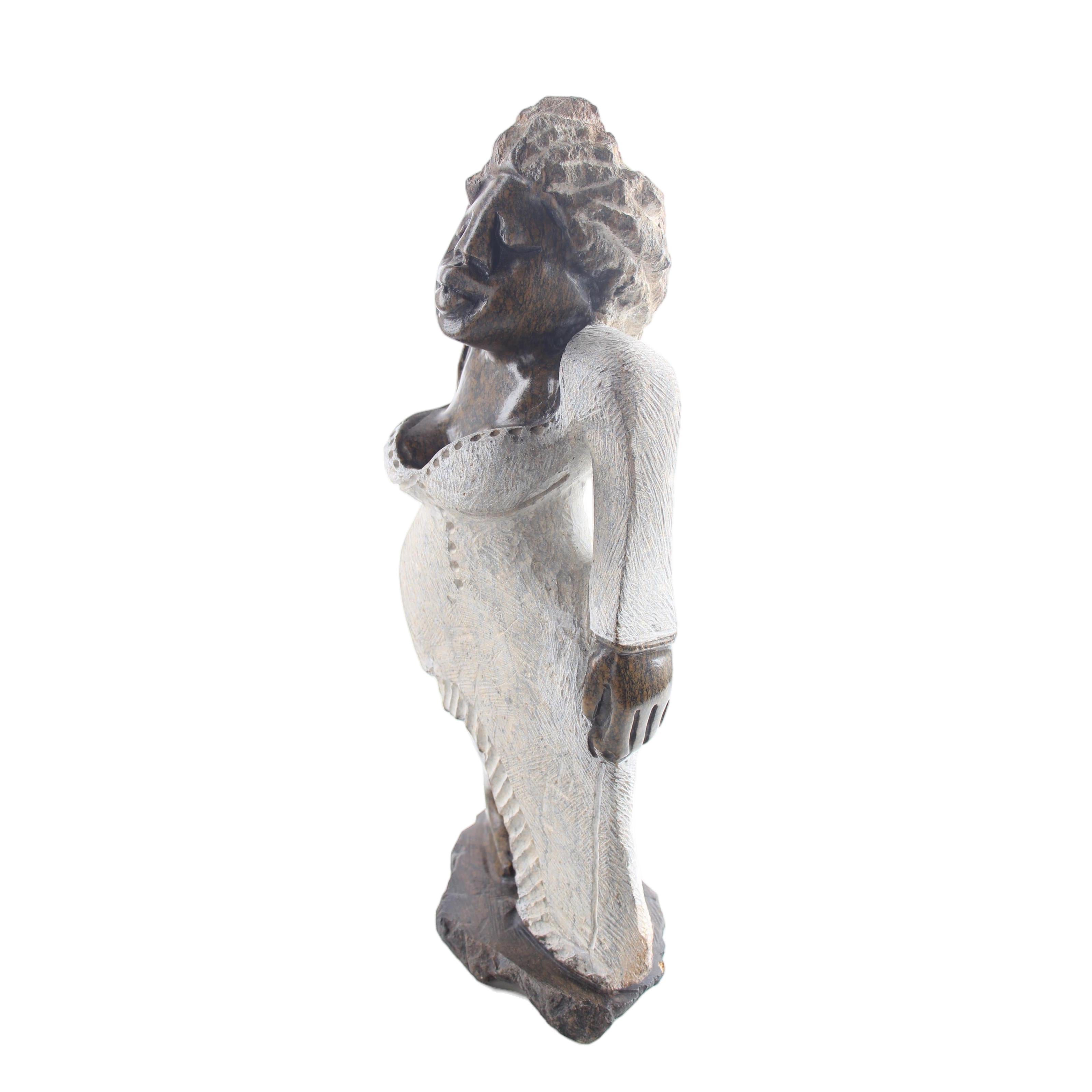 Shona Tribe Mega Stone Sassy Ladies ~16.5" Tall - Sassy Ladies