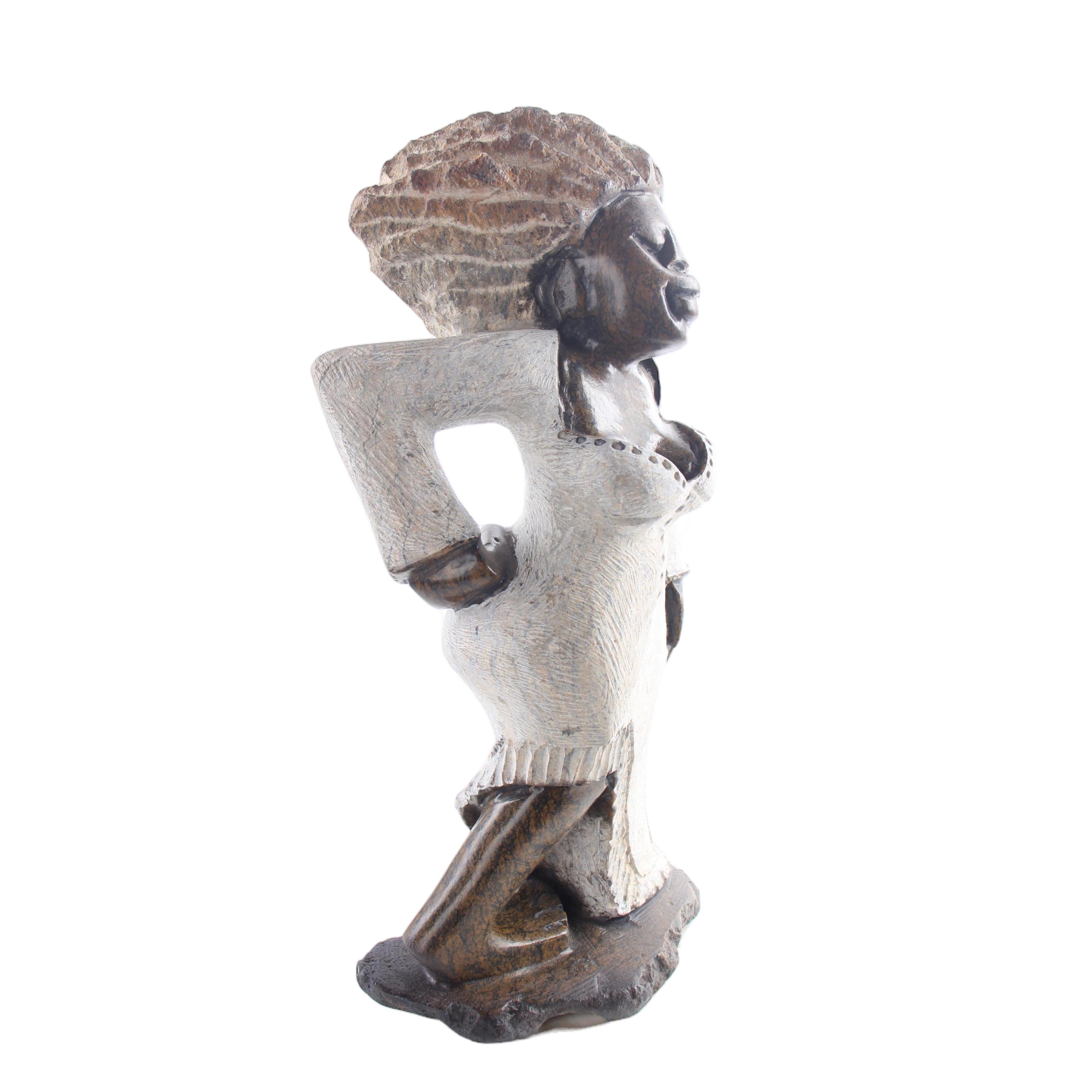 Shona Tribe Mega Stone Sassy Ladies ~16.5" Tall - Sassy Ladies