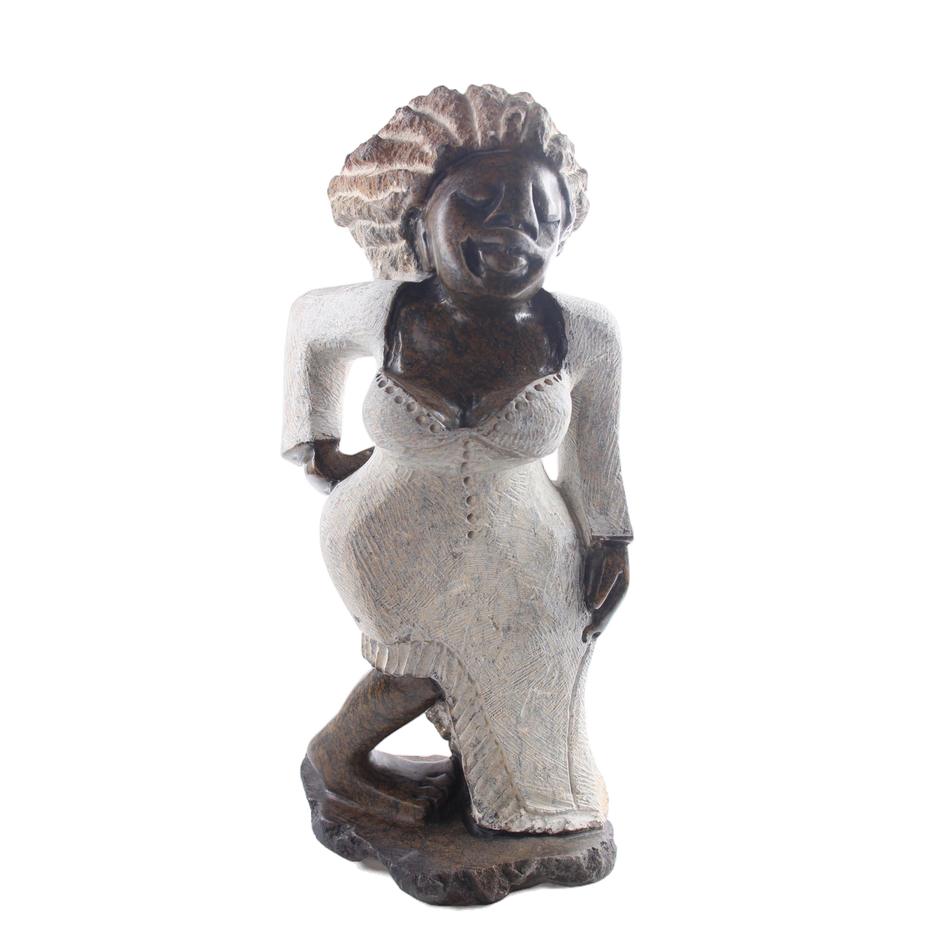 Shona Tribe Mega Stone Sassy Ladies ~16.5" Tall - Sassy Ladies