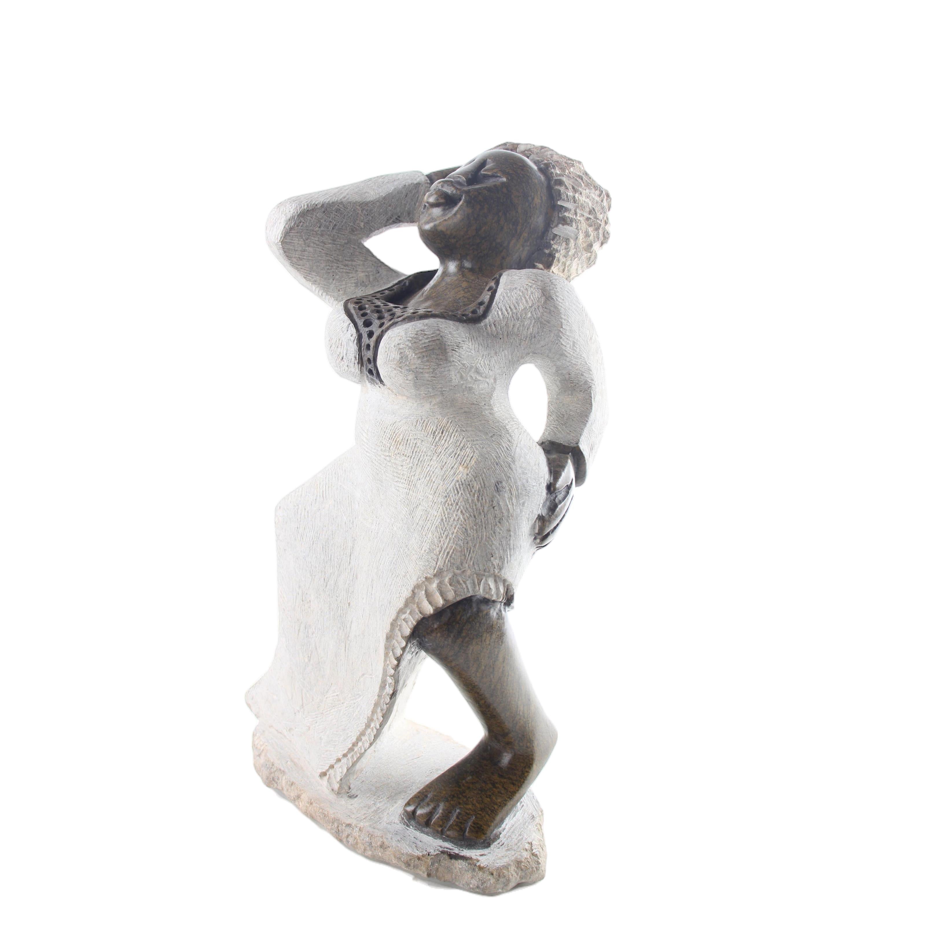 Shona Tribe Mega Stone Sassy Ladies ~16.5" Tall - Sassy Ladies