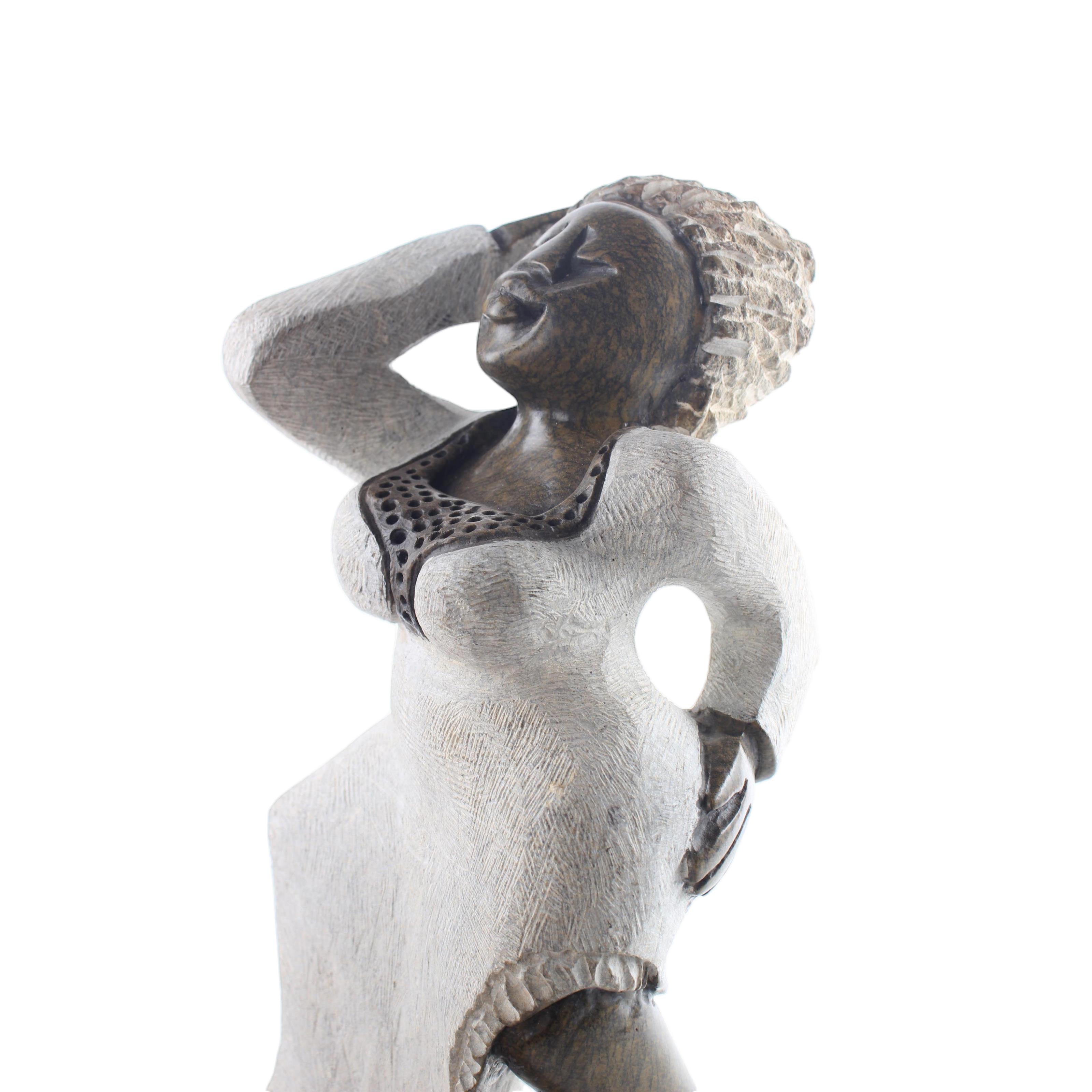 Shona Tribe Mega Stone Sassy Ladies ~16.5" Tall - Sassy Ladies