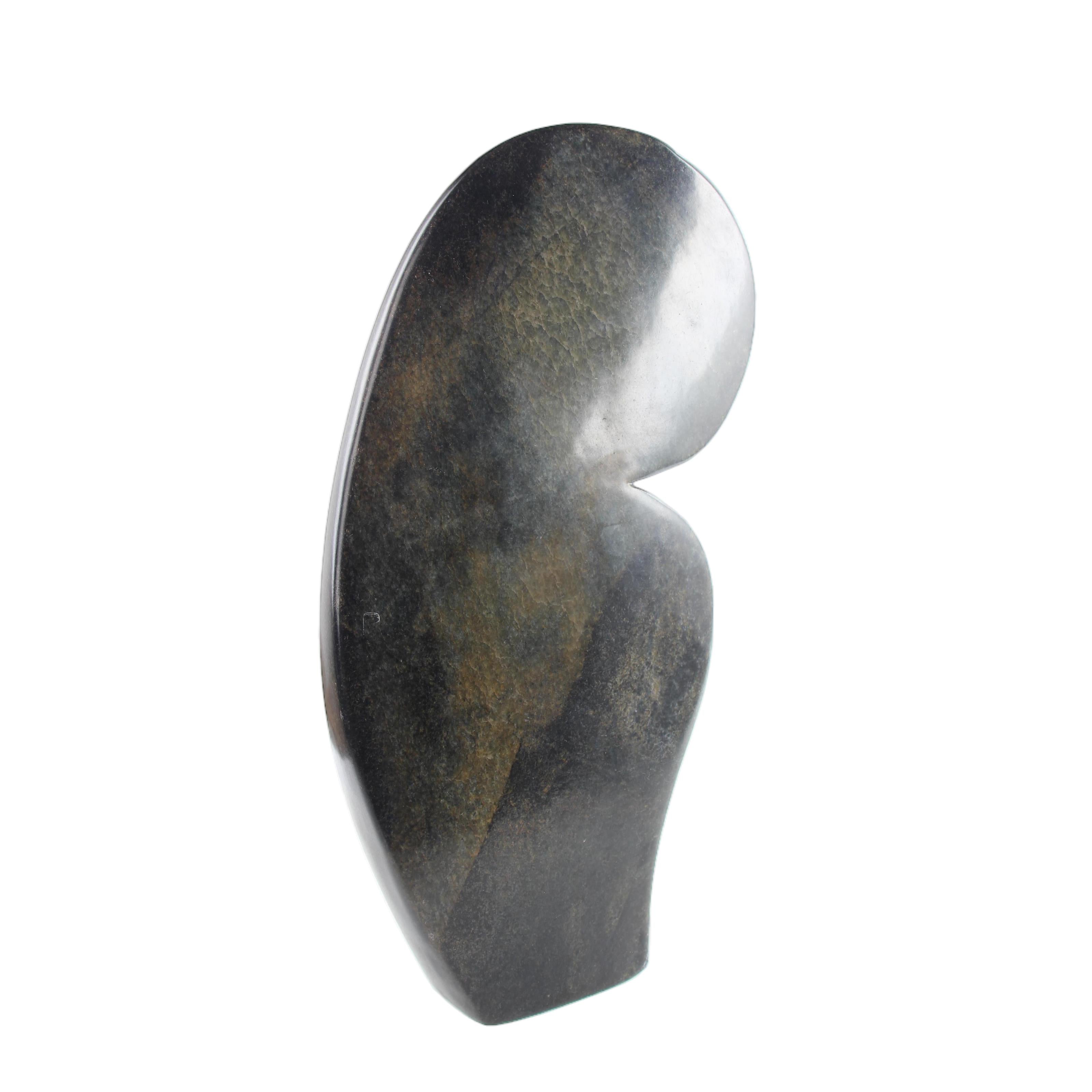 Shona Tribe Serpentine Stone Lovers ~15.7" Tall - Lovers