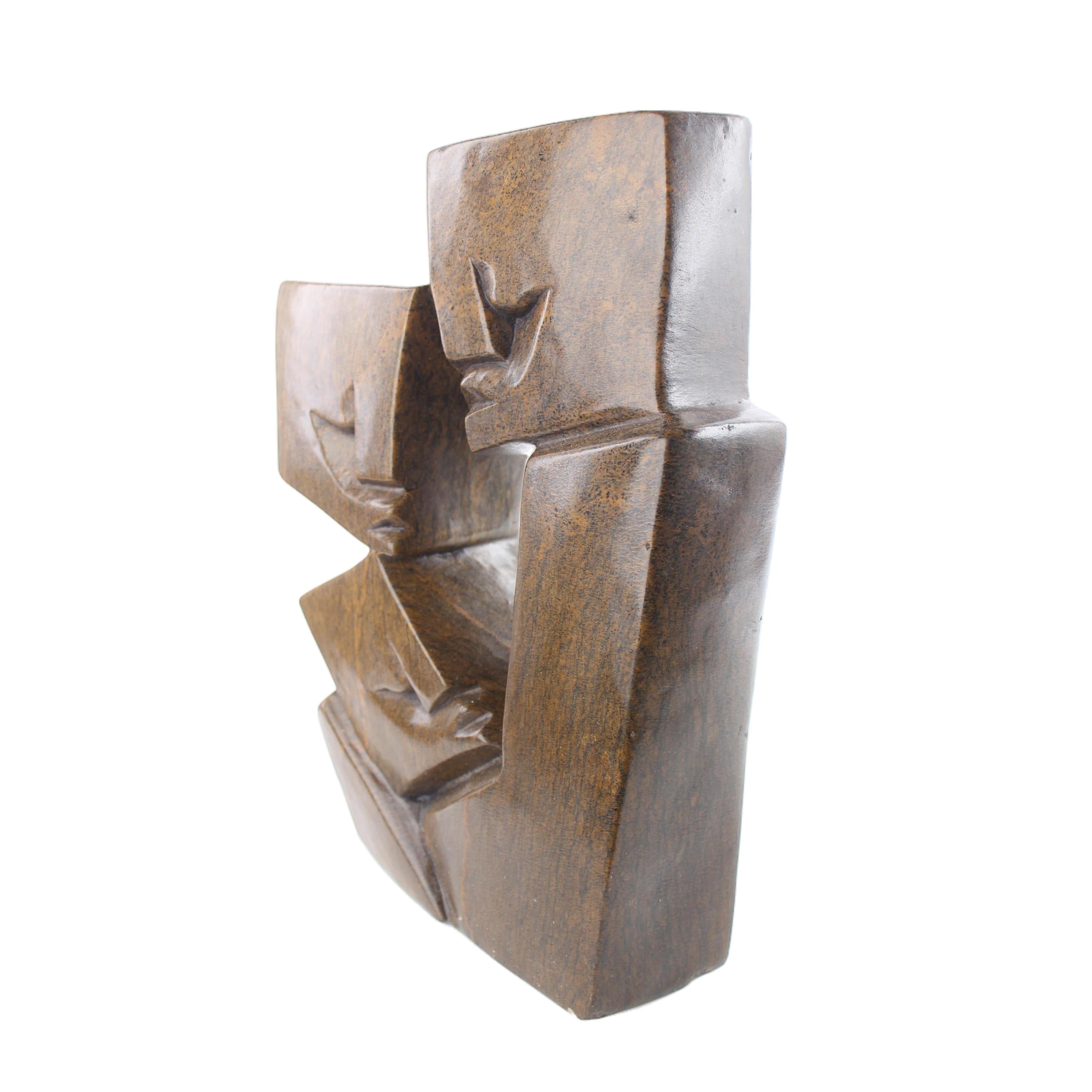 Shona Tribe Serpentine Stone Family Cubes ~13.0" Tall - Family Cubes