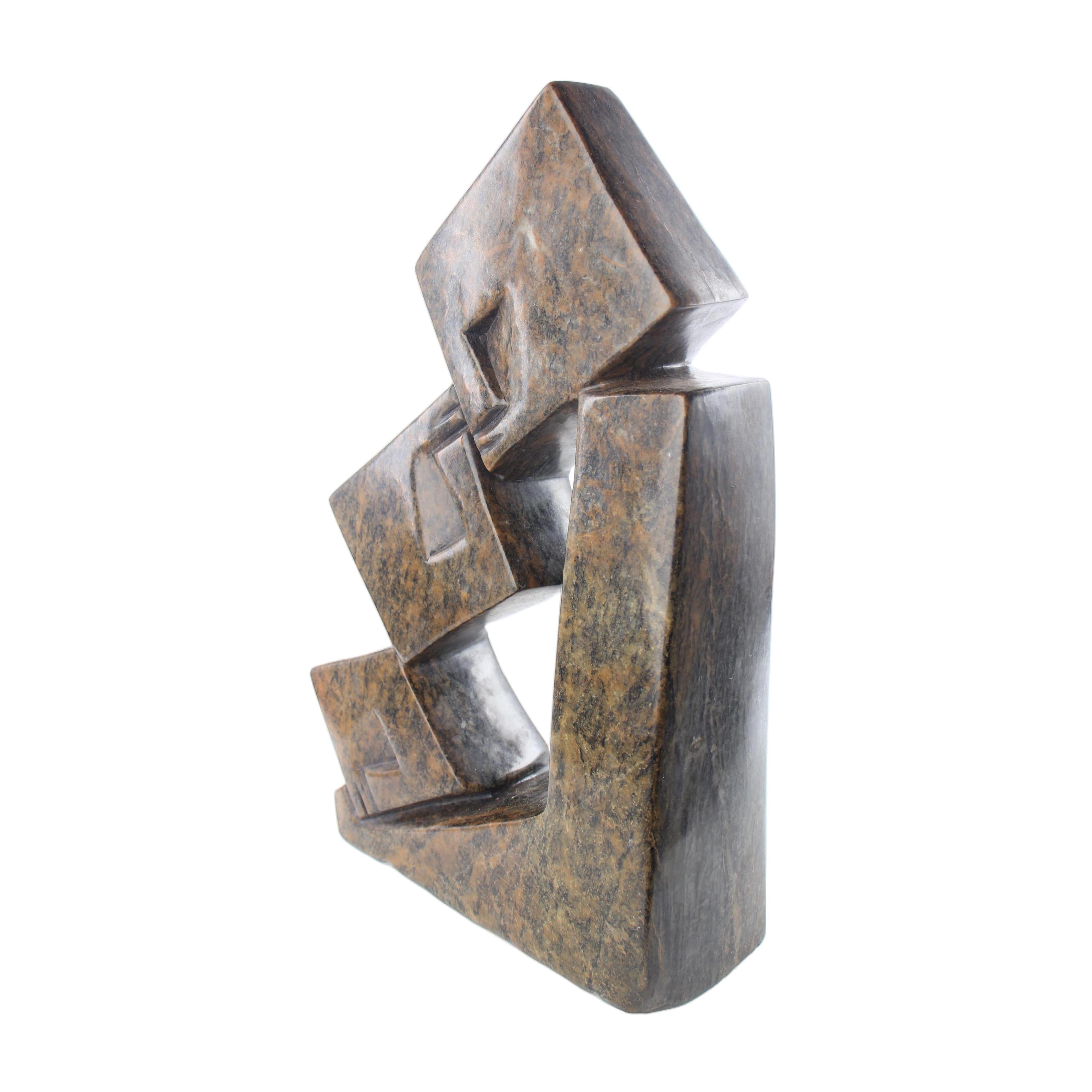 Shona Tribe Serpentine Stone Family Cubes ~16.5" Tall - Family Cubes