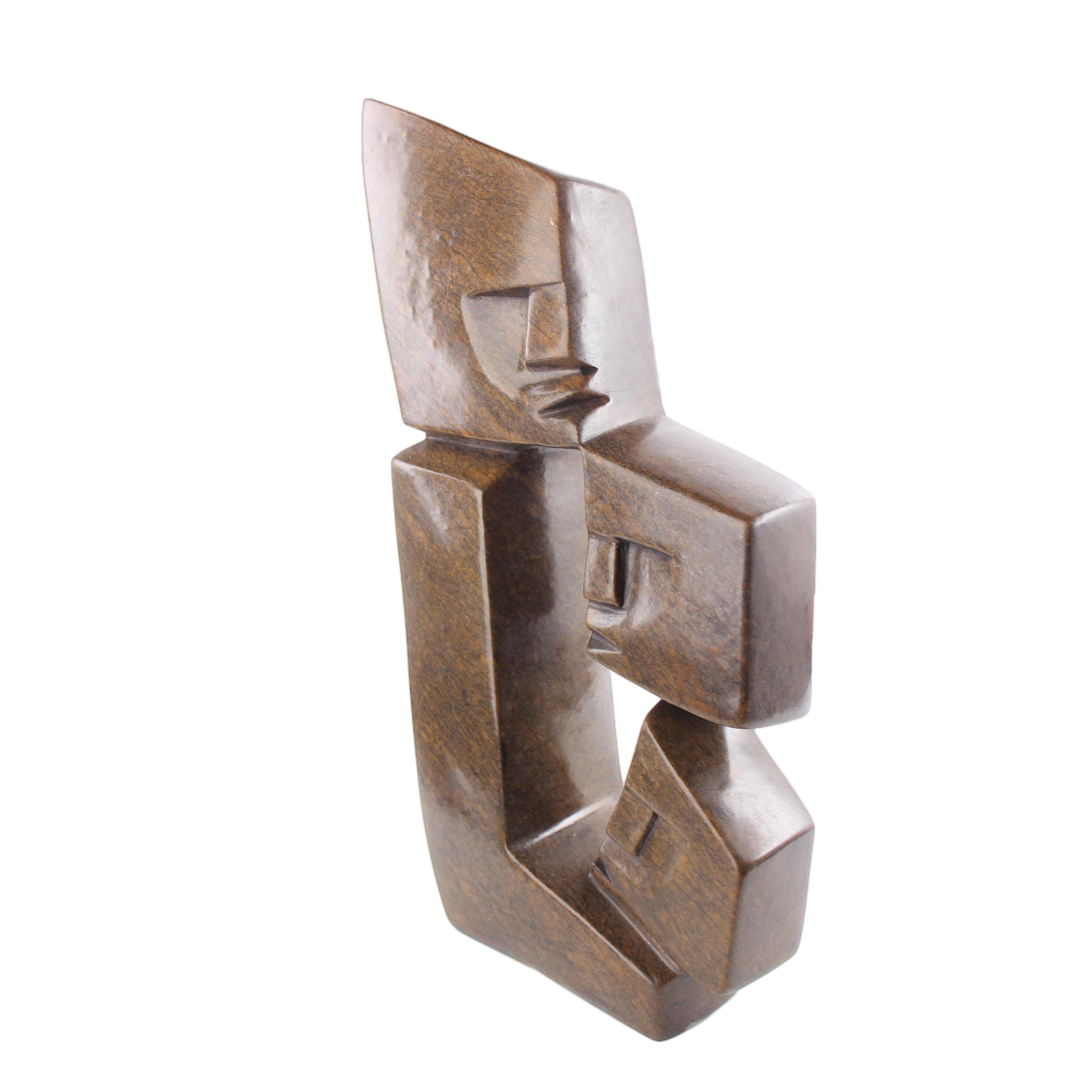 Shona Tribe Serpentine Stone Family Cubes ~16.1" Tall - Family Cubes