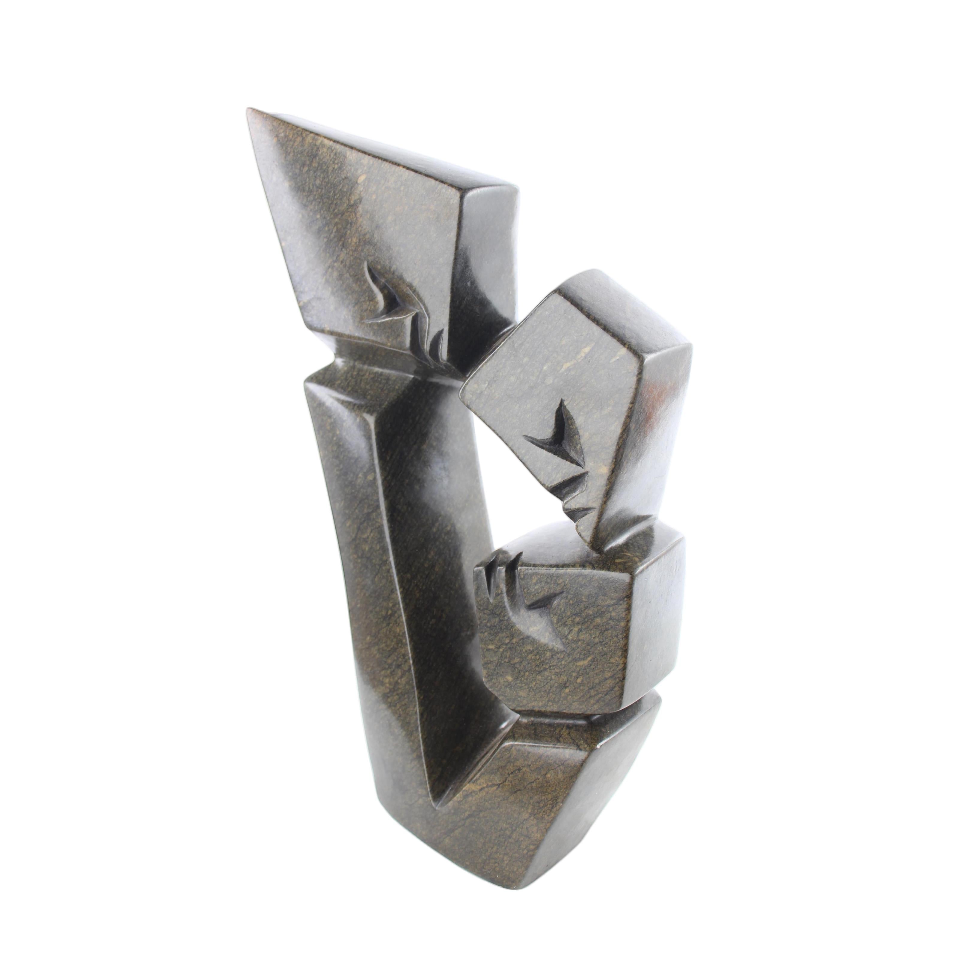 Shona Tribe Serpentine Stone Family Cubes ~15.7" Tall - Family Cubes