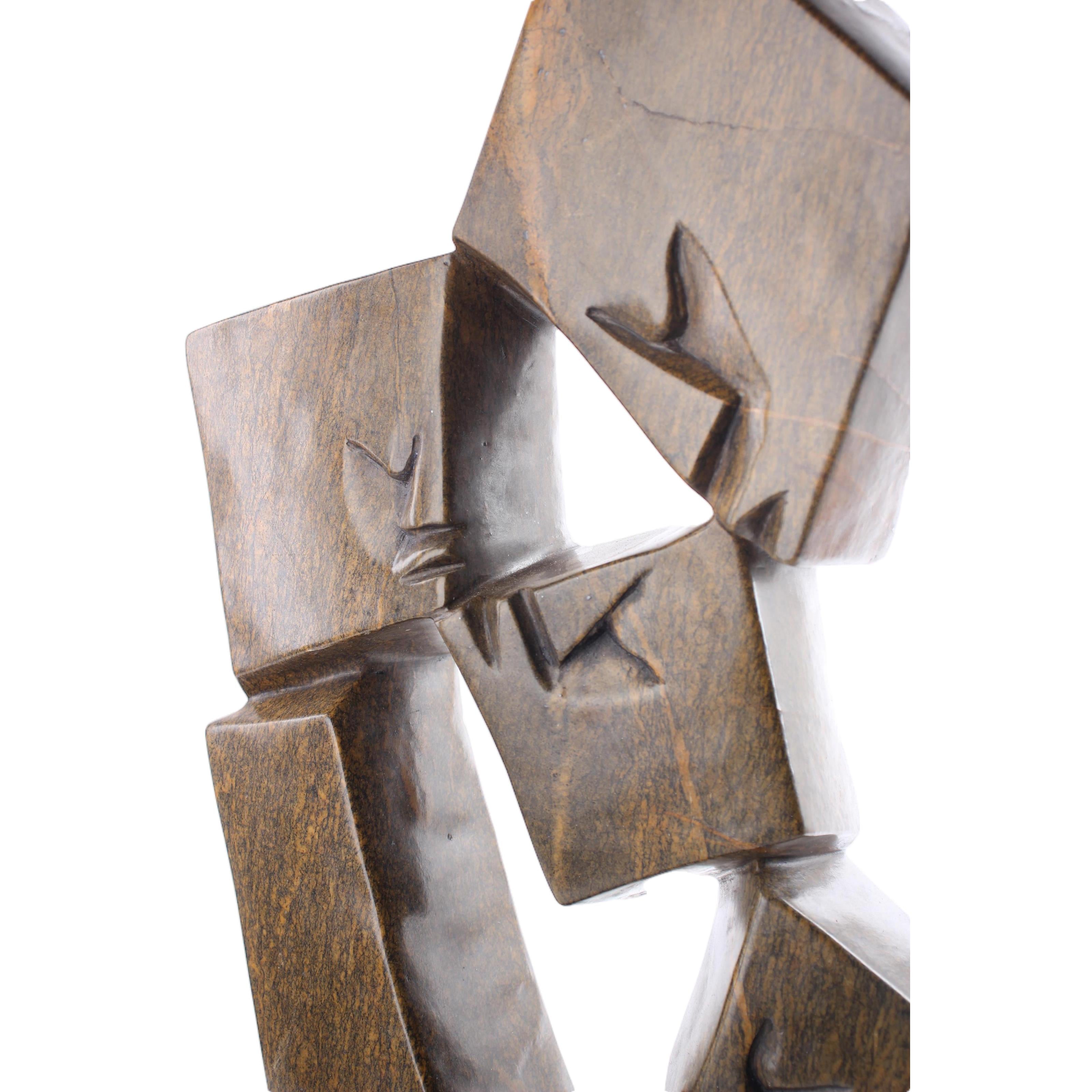 Shona Tribe Serpentine Stone Family Cubes ~20.5" Tall - Family Cubes