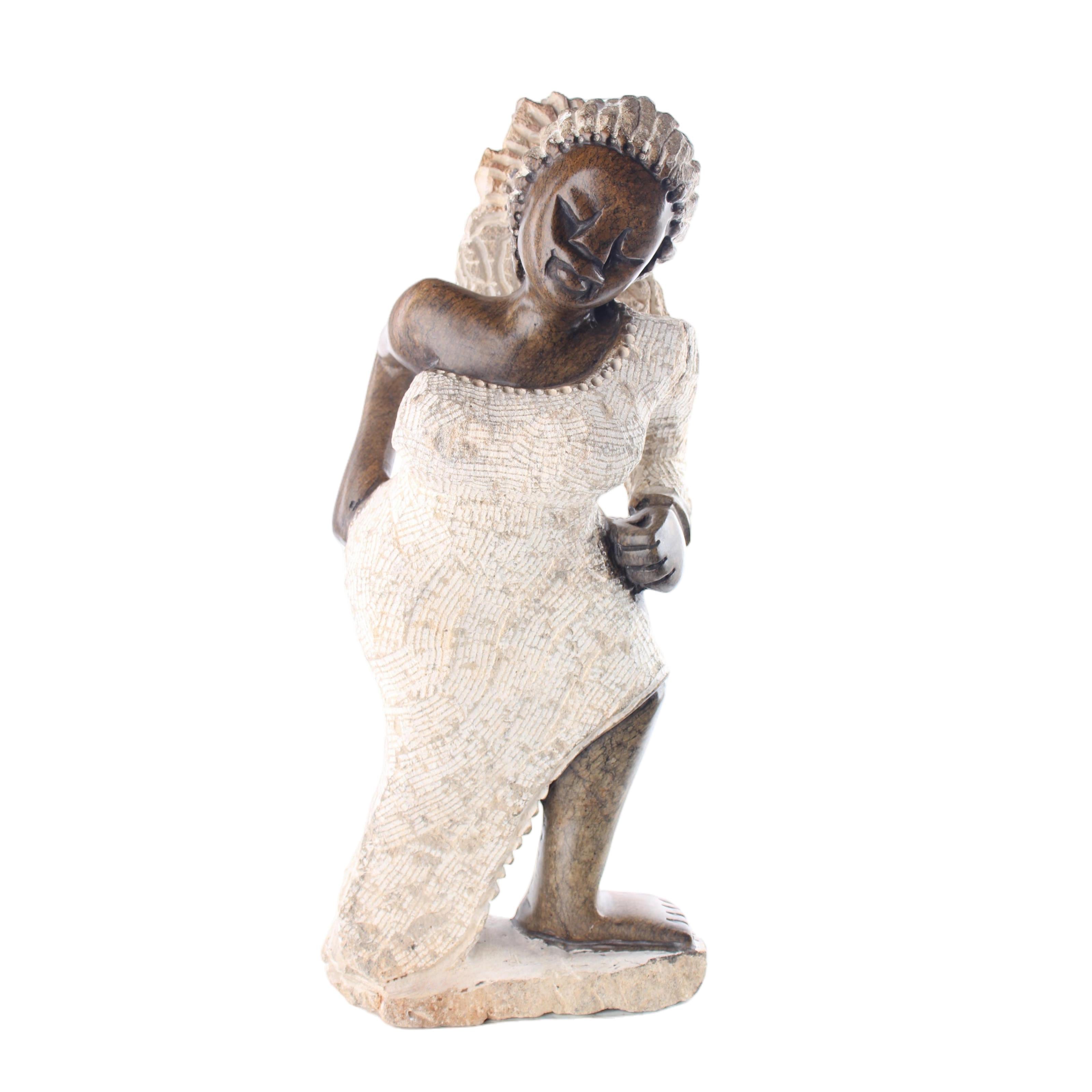 Shona Tribe Mega Stone Sassy Ladies ~23.6" Tall