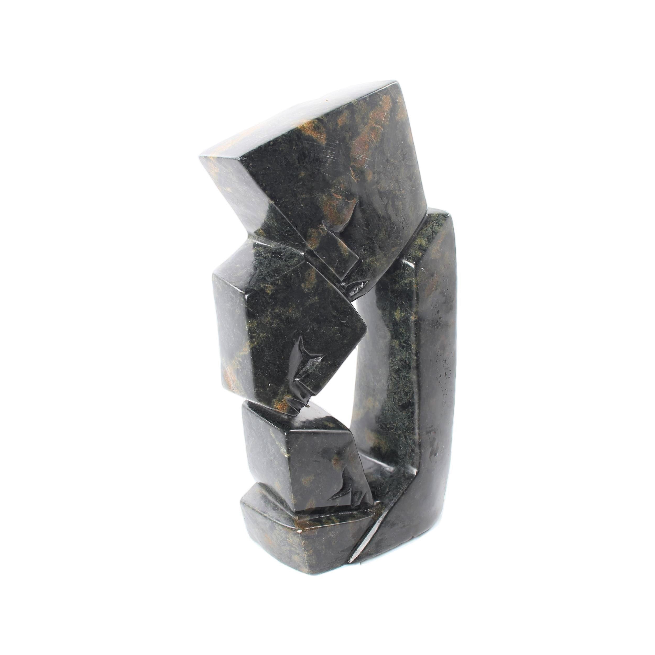 Shona Tribe Serpentine Stone Family Cubes ~15.7" Tall - Family Cubes