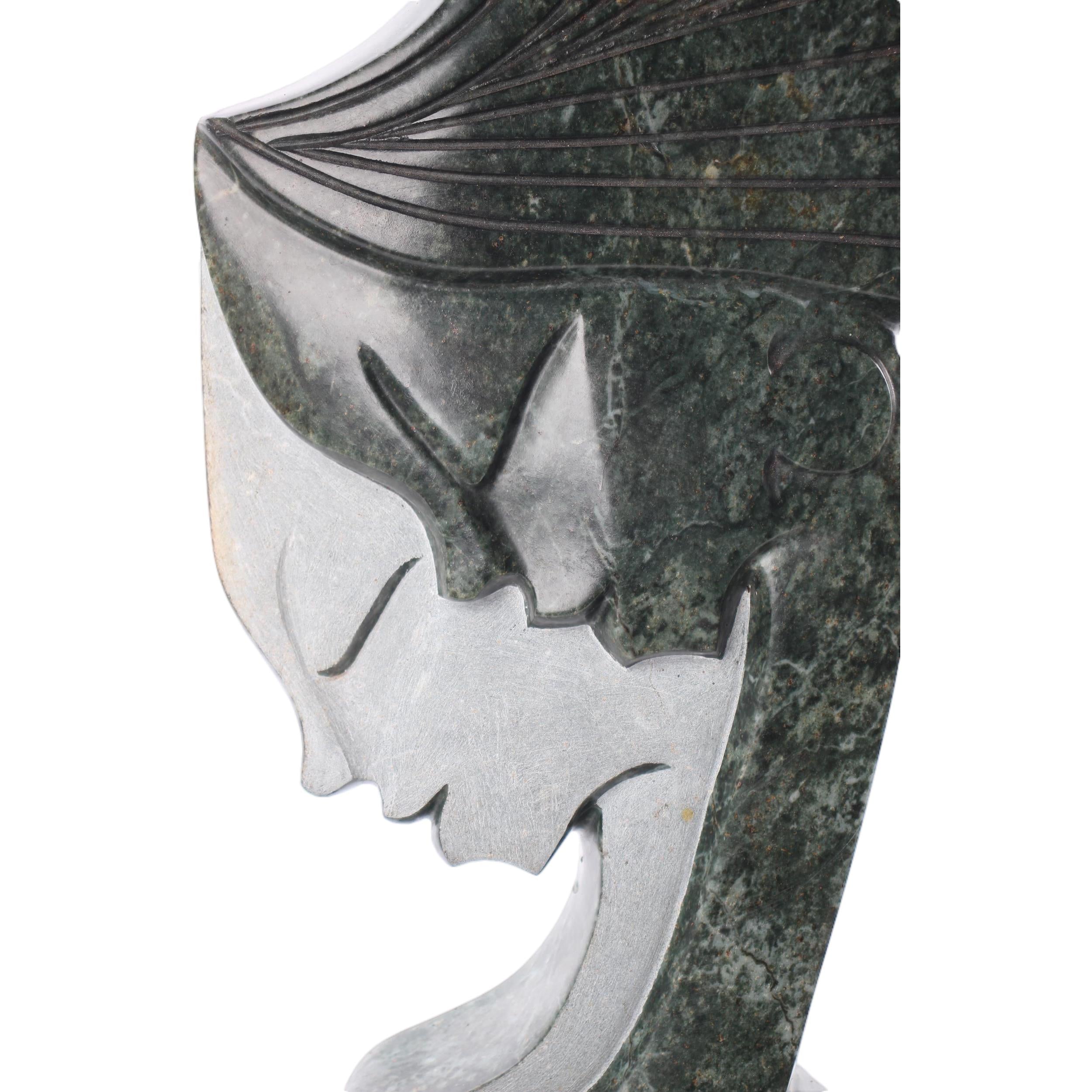 Shona Tribe Opal Stone Sisters ~28.3" Tall - Sisters