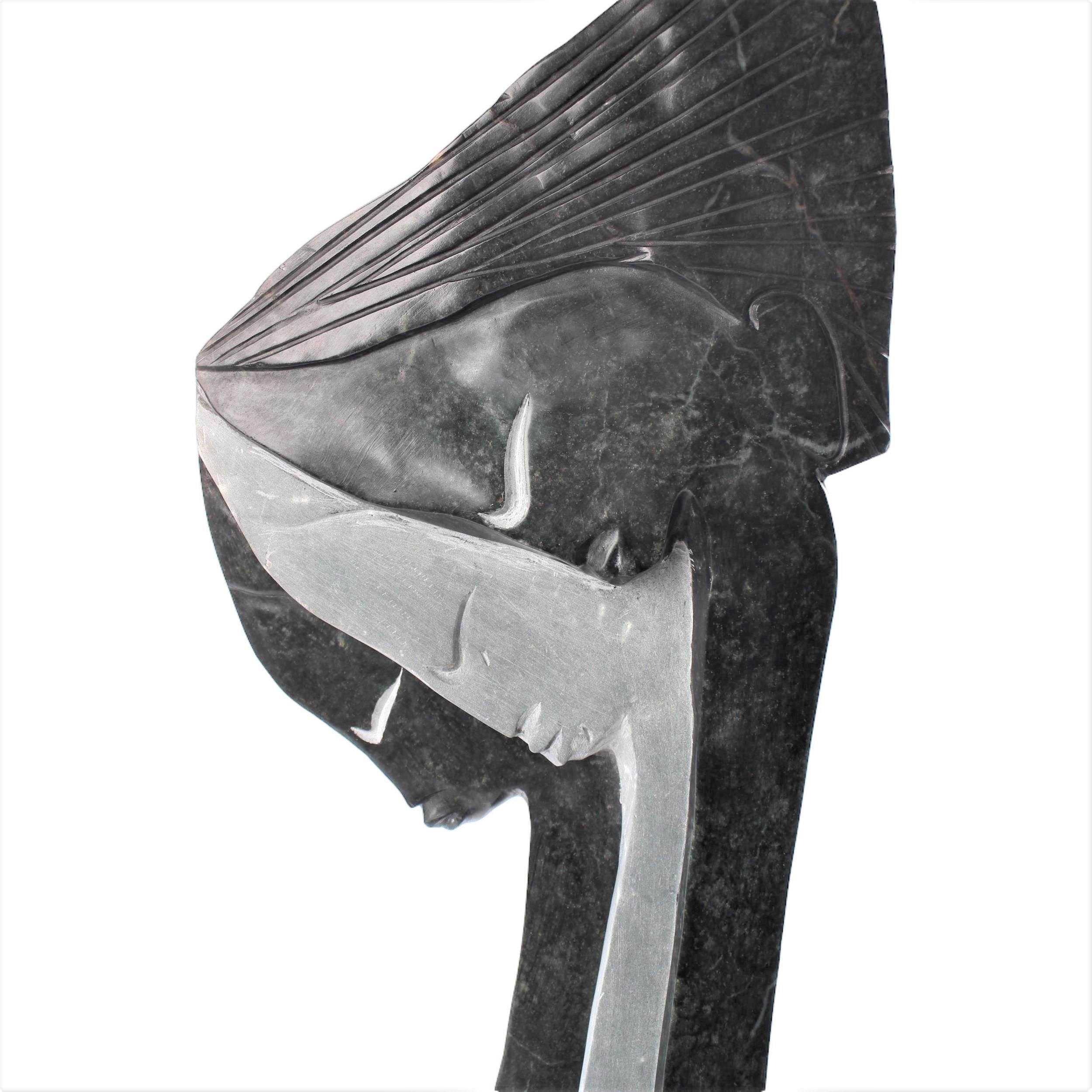 Shona Tribe Opal Stone Sisters ~28.3" Tall - Sisters