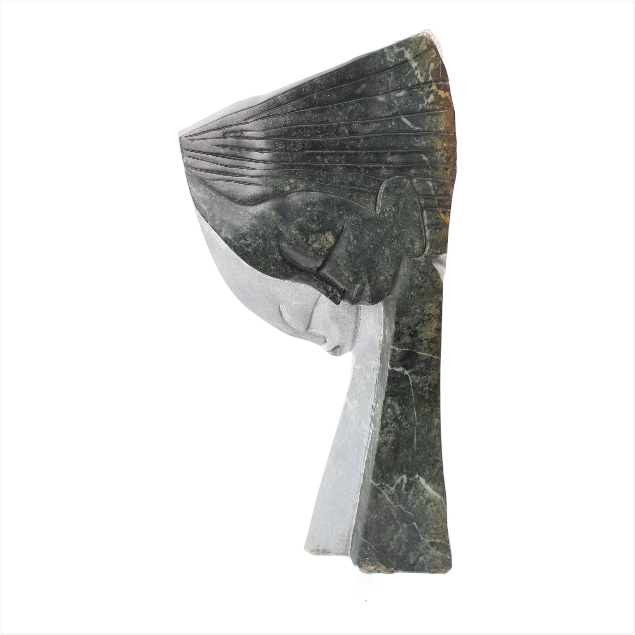 Shona Tribe Opal Stone Sisters ~22.4" Tall