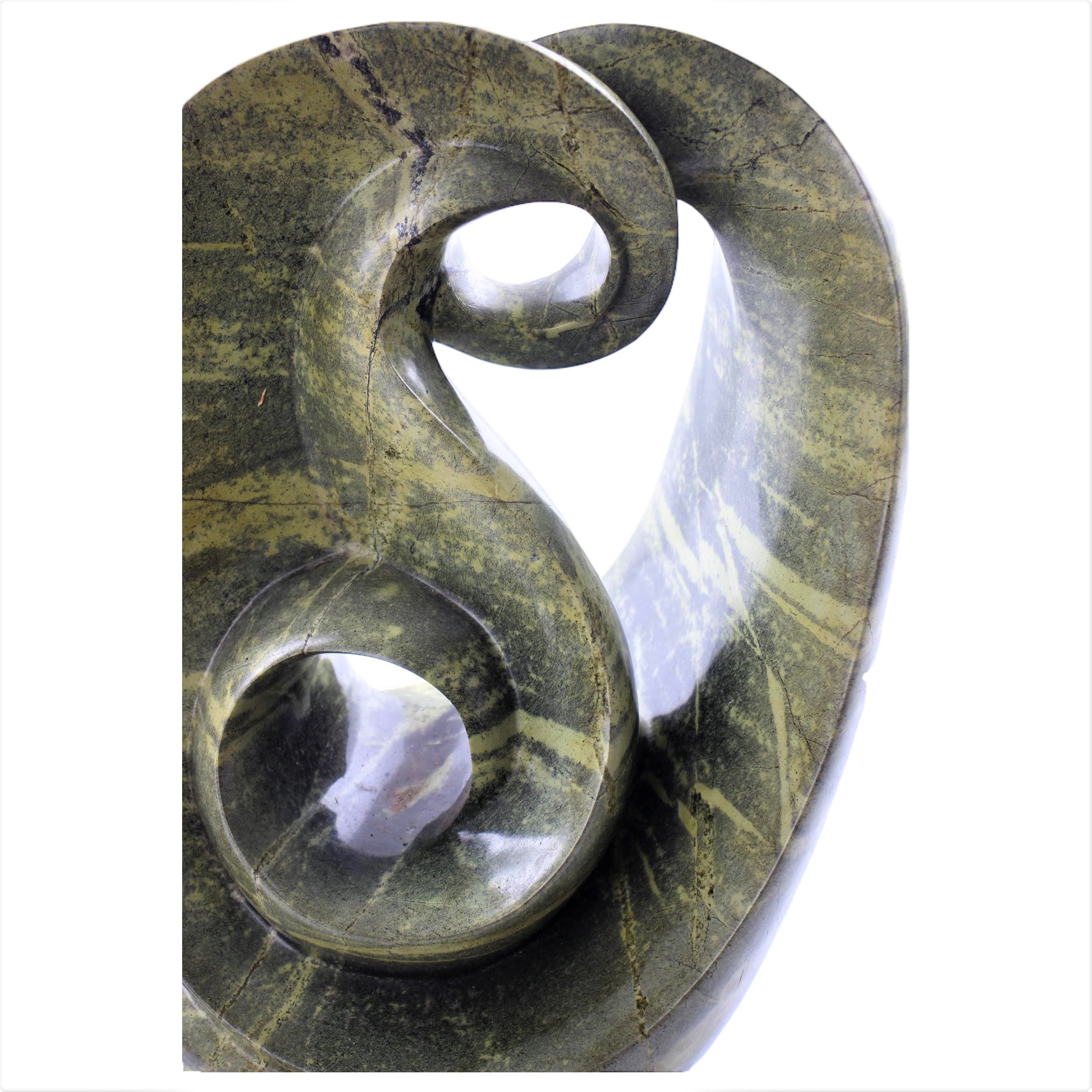 Shona Tribe Fruit Serpentine Flowers ~19.7" Tall - Sculpture & Statuary