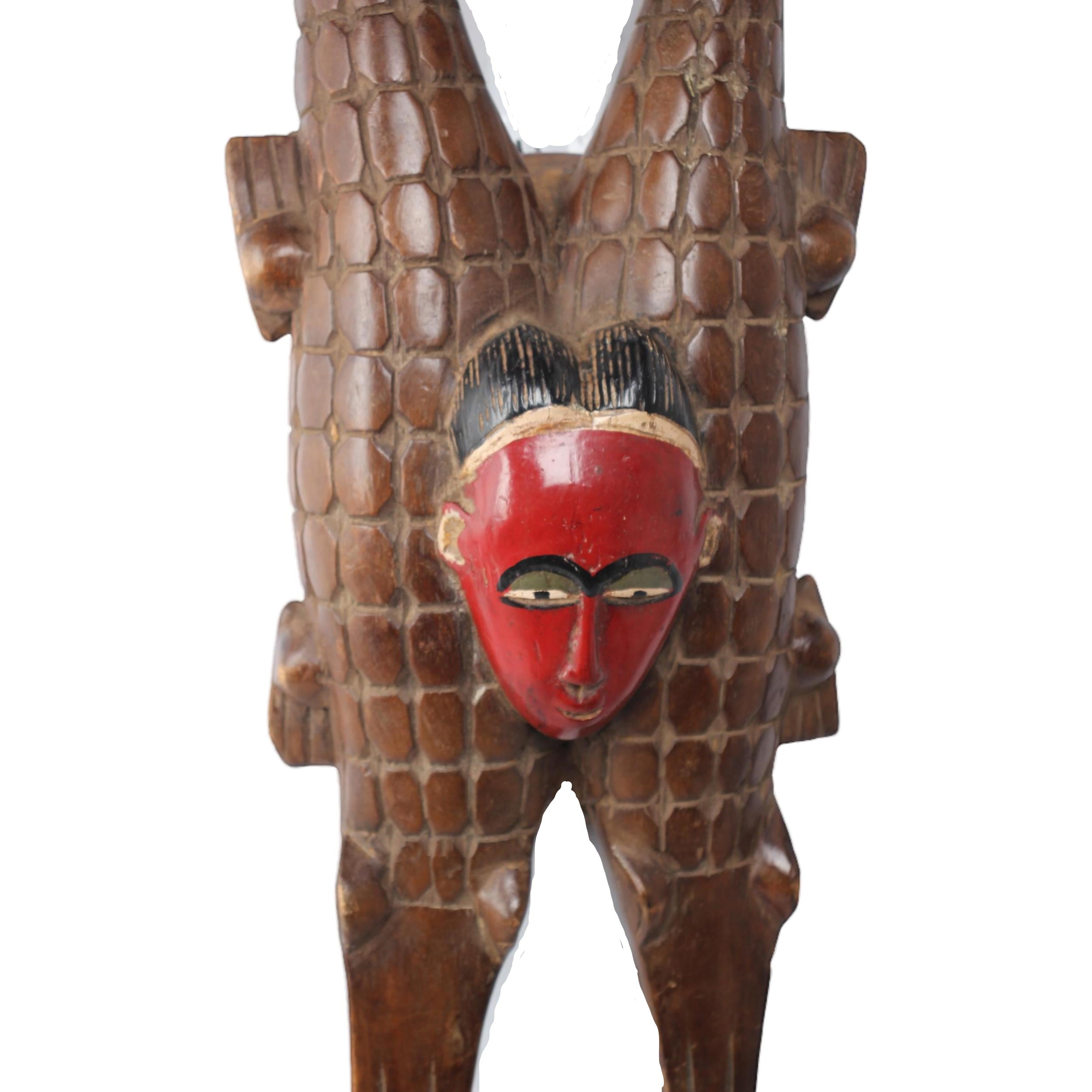Guro Tribe Mask ~20.9" Tall