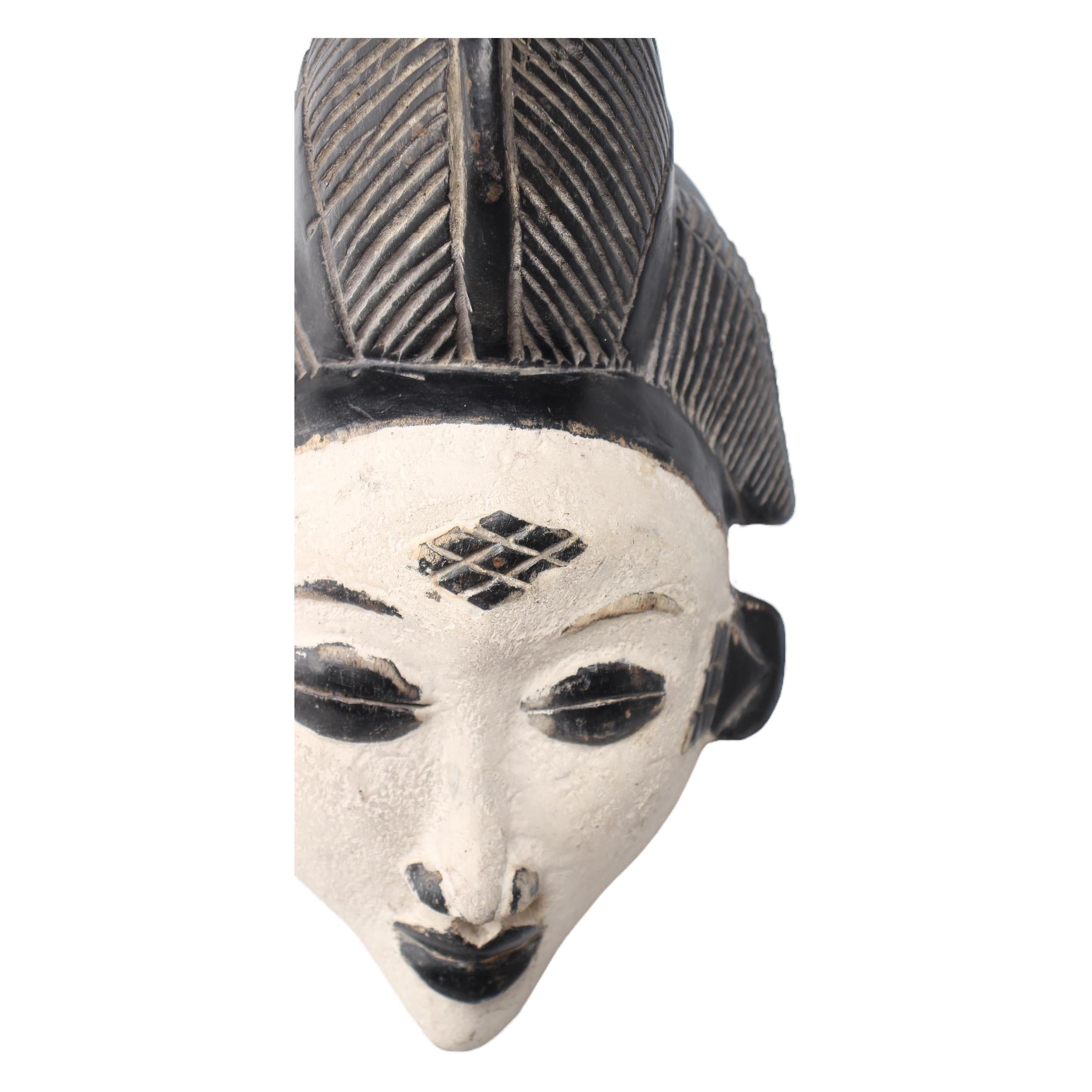 Punu Tribe Wooden Mask ~14.2" Tall - Mask