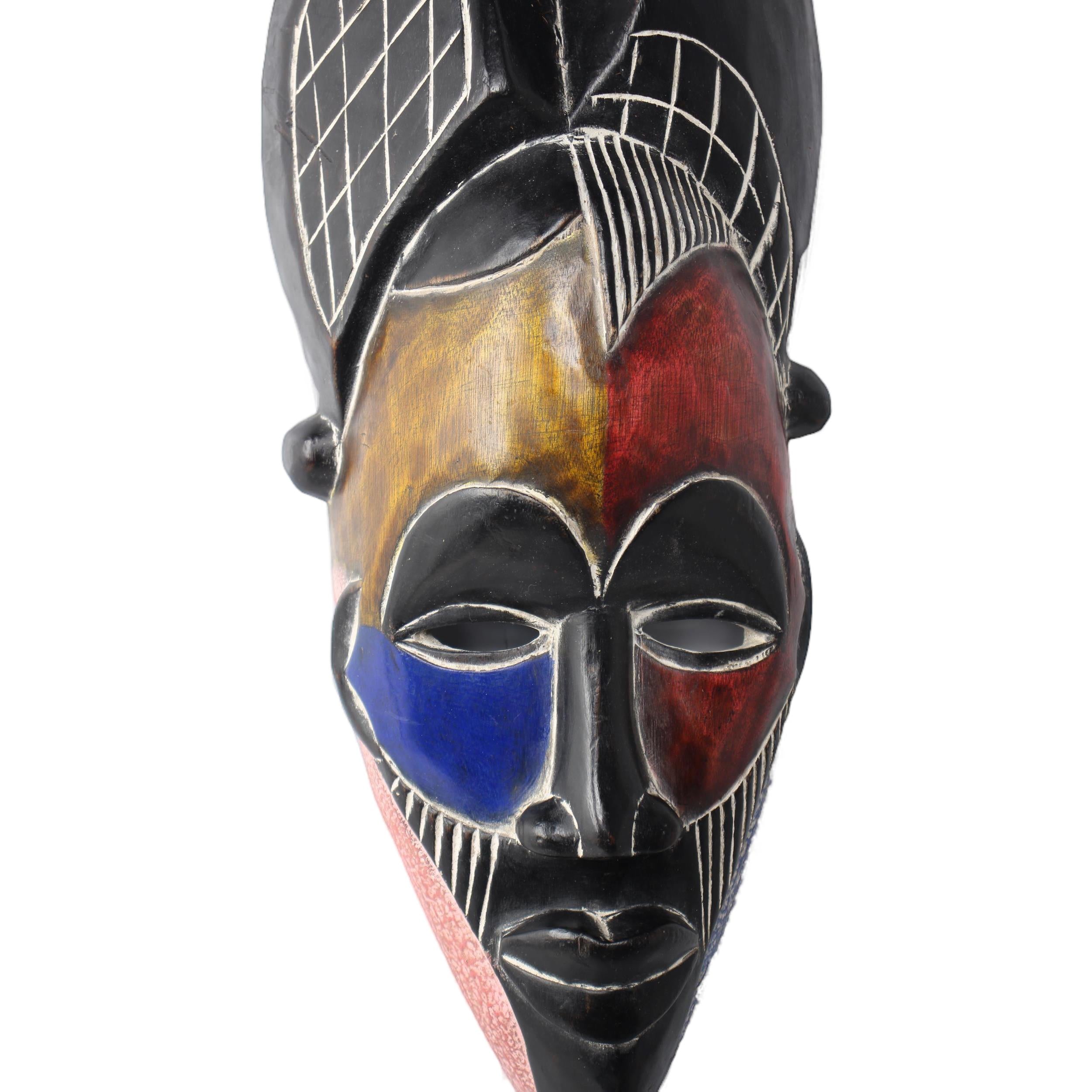 Tikar Tribe Mask ~18.9" Tall