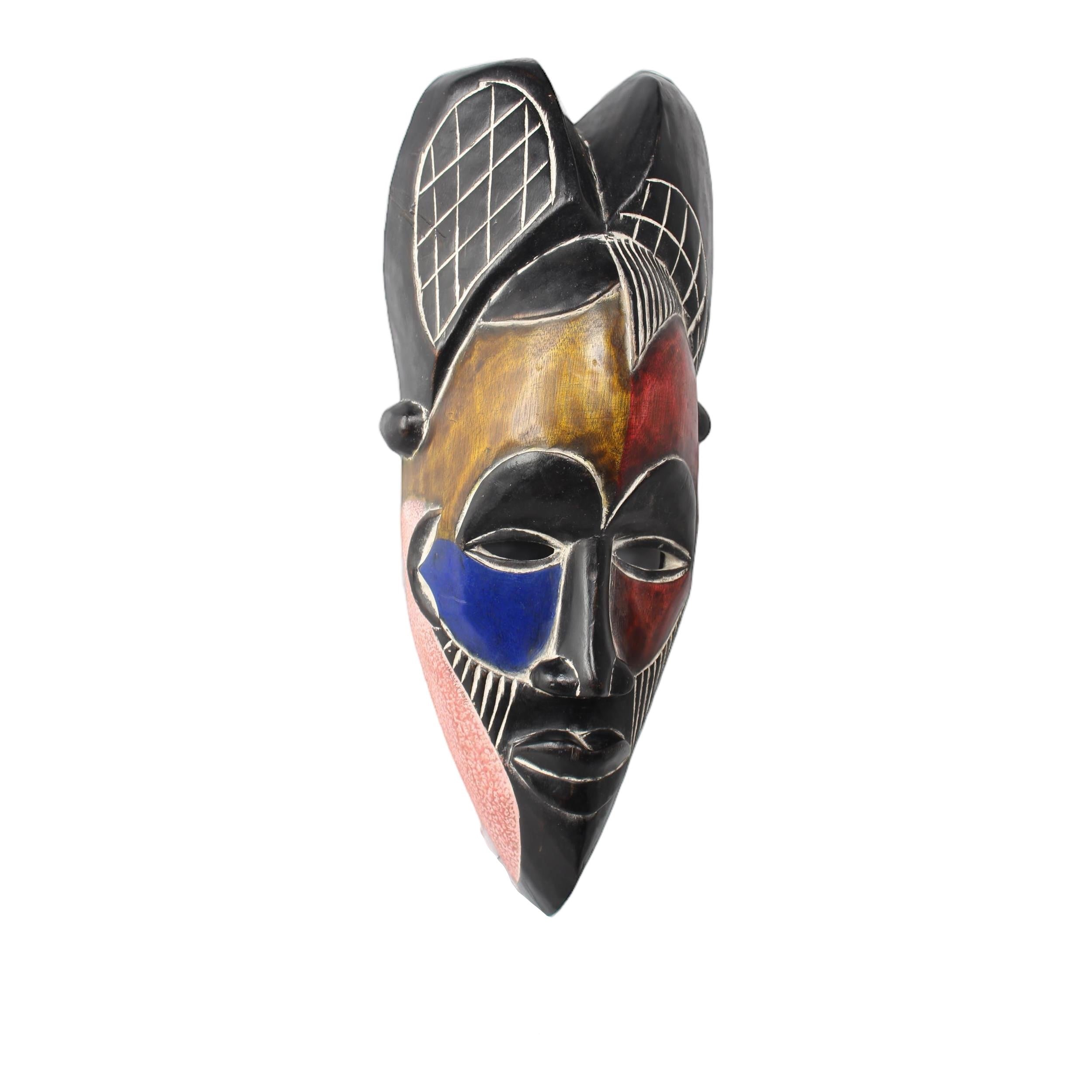 Tikar Tribe Mask ~18.9" Tall - Mask