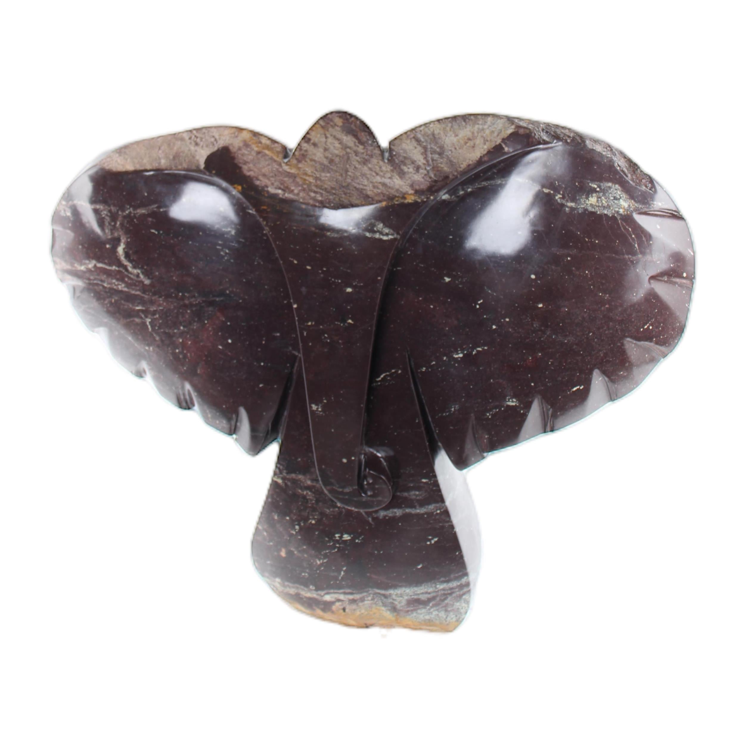 Shona Tribe Cobalt Stone Elephant ~31.5" Tall - Elephant