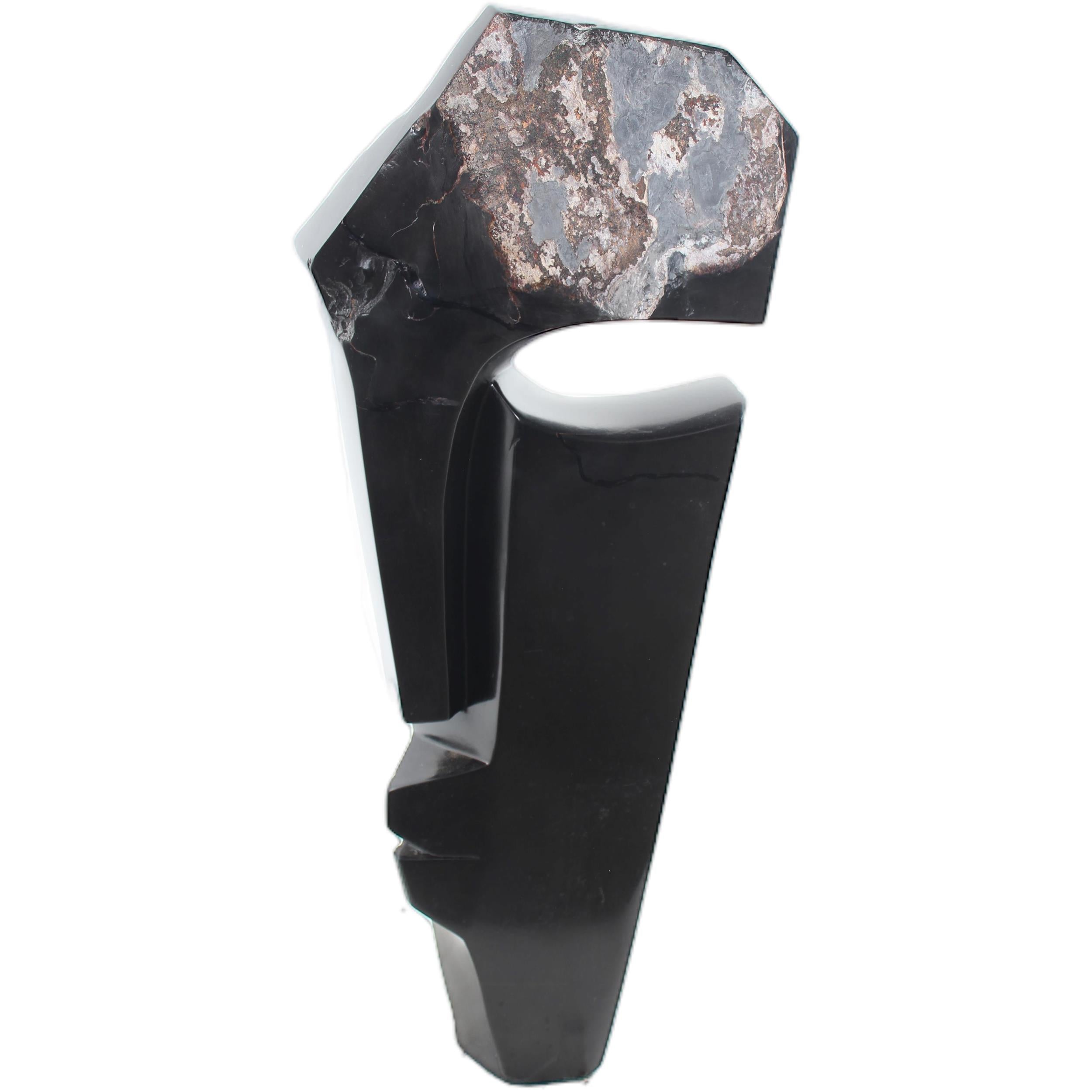 Shona Tribe Wonderstone Cubic Faces (Contemporary) ~31.1" Tall - Cubic Faces (Contemporary)