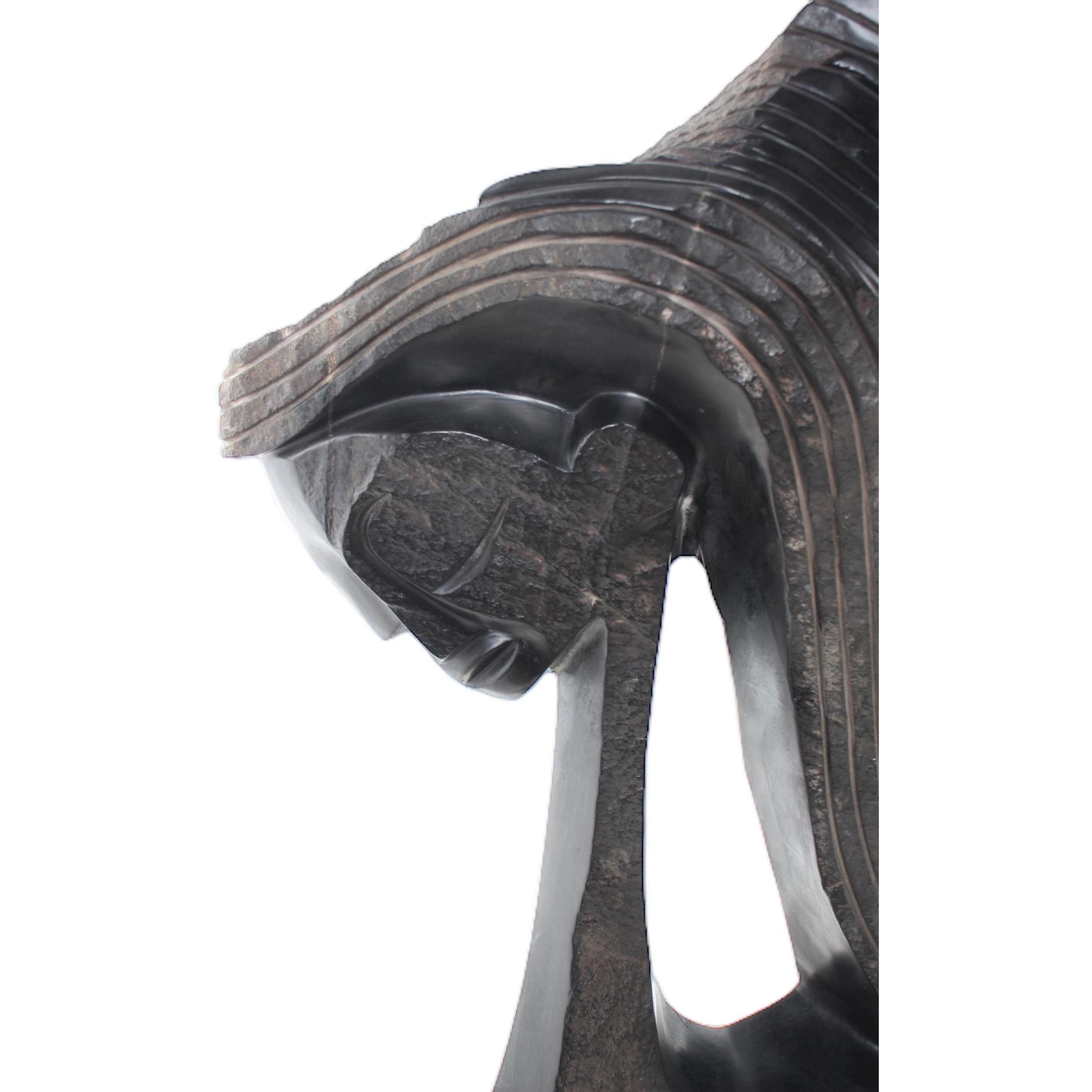 Shona Tribe Fruit Serpentine Reflections ~35.8" Tall - Reflections