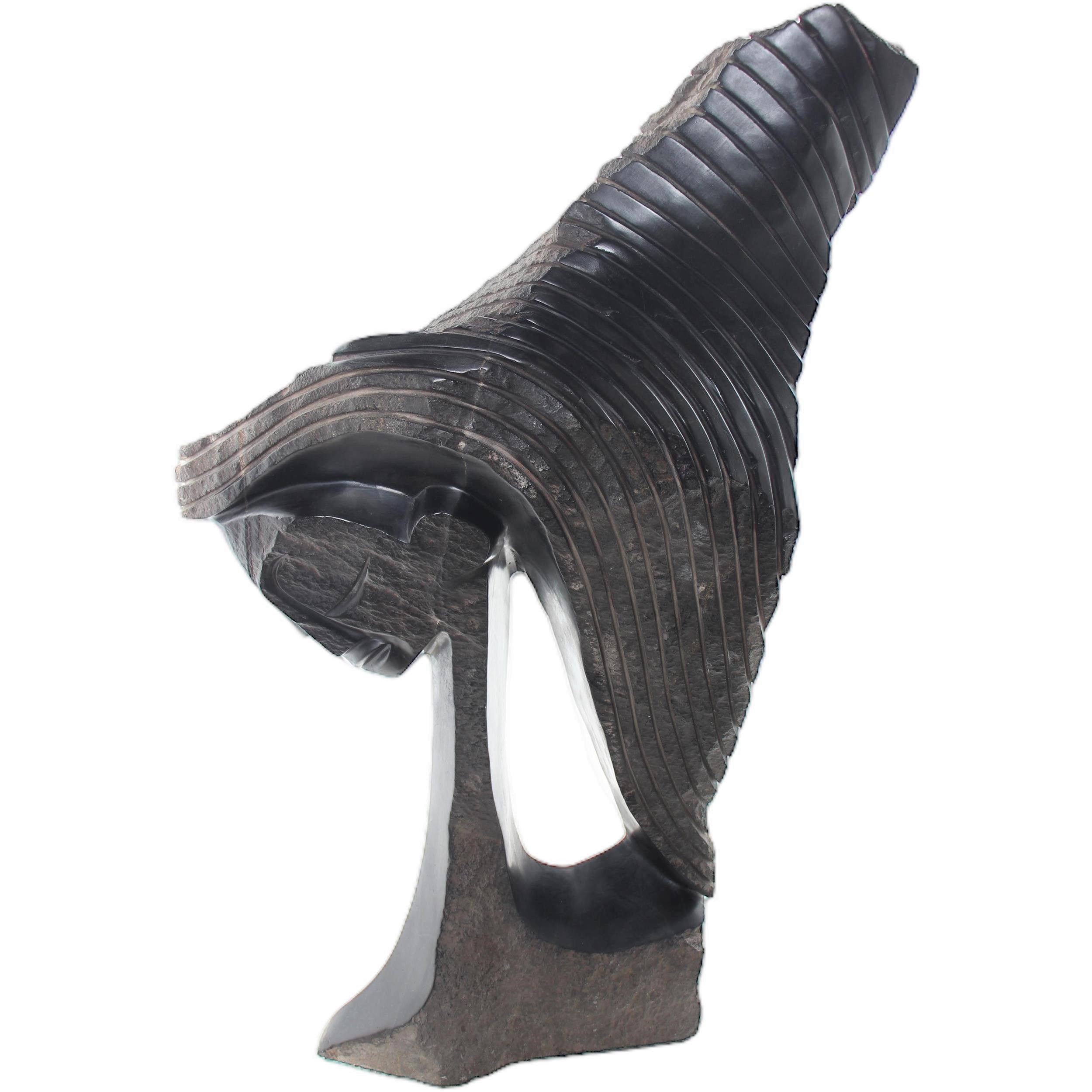 Shona Tribe Fruit Serpentine Reflections ~35.8" Tall - Reflections