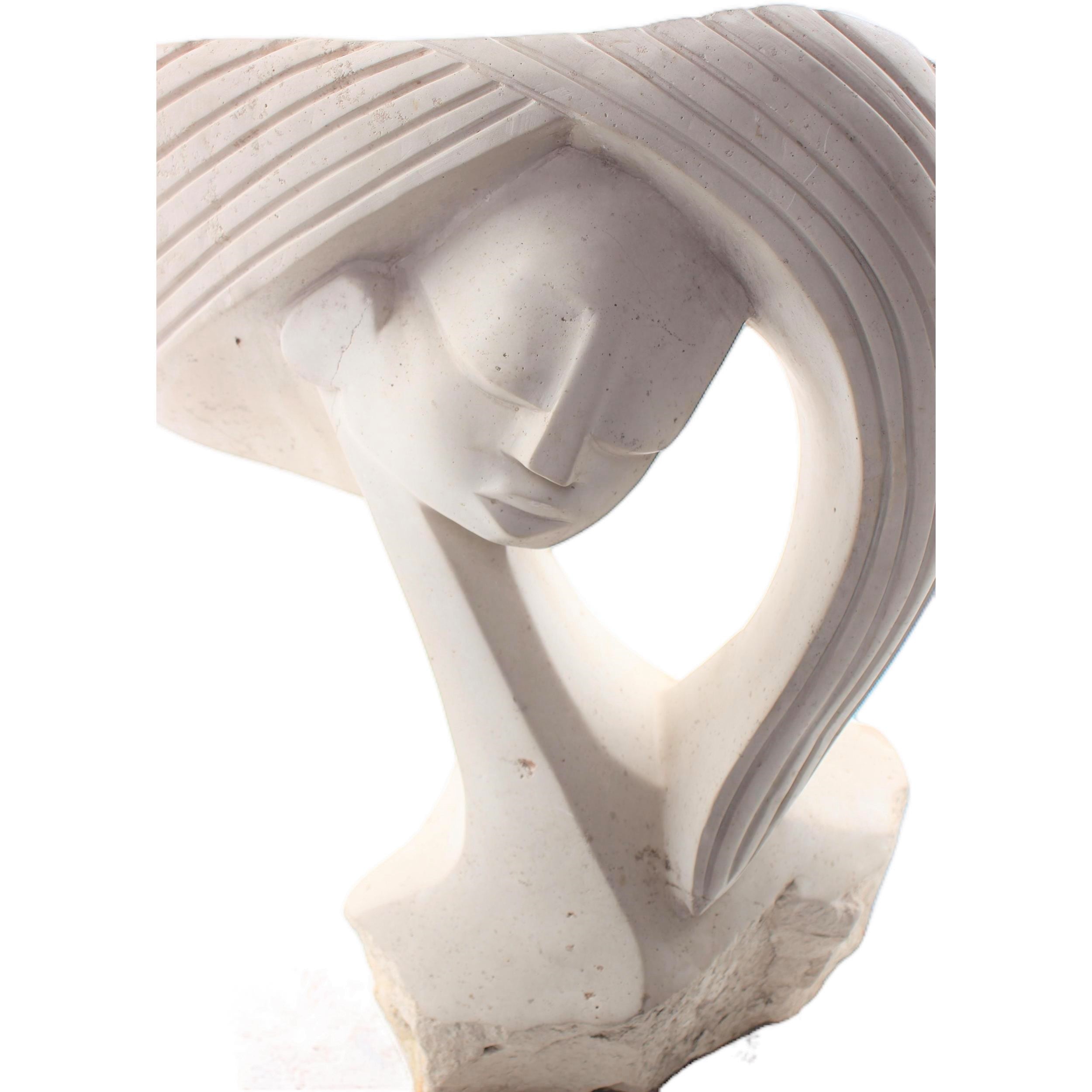 Shona Tribe Dolomite Stone Reflections ~20.9" Tall - Reflections