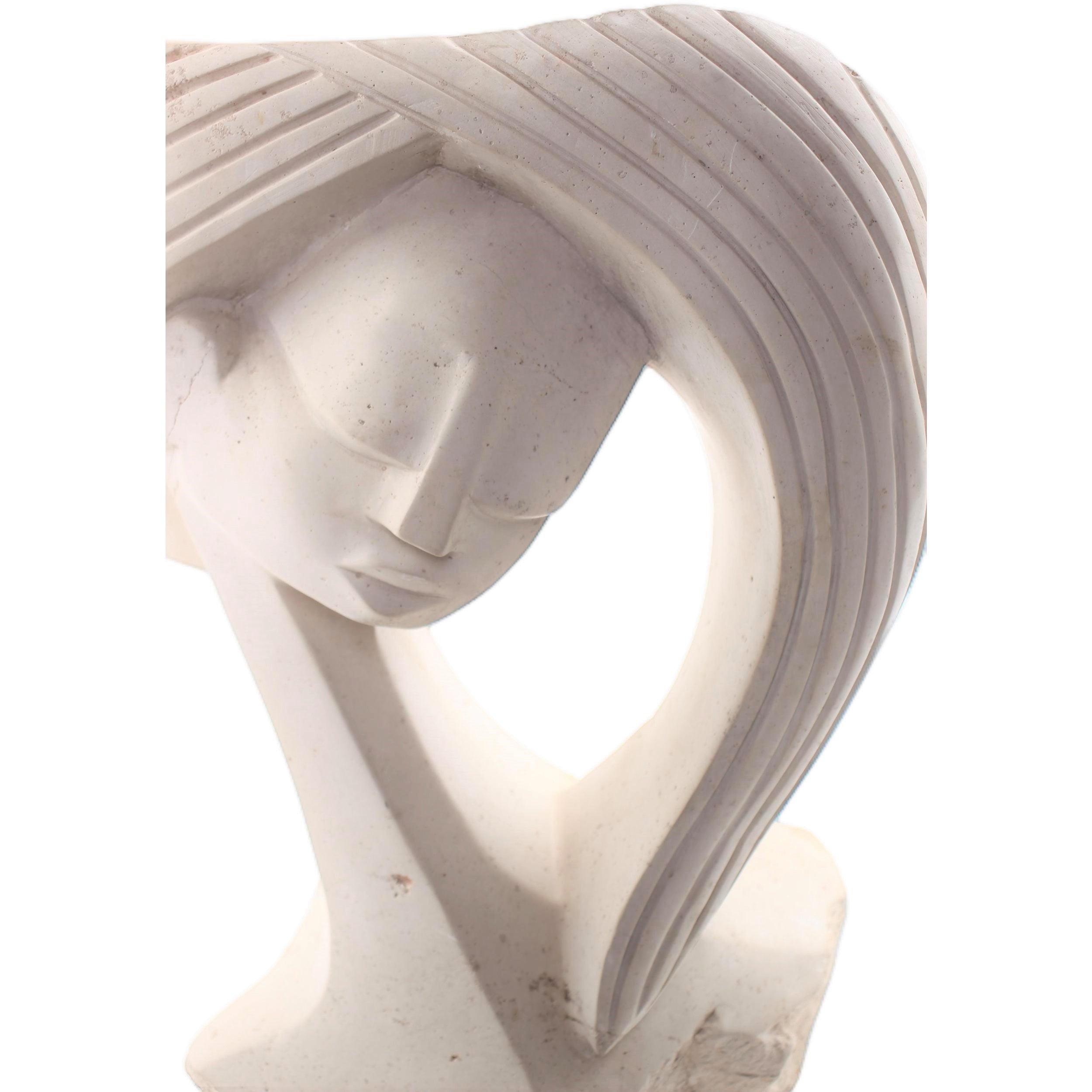 Shona Tribe Dolomite Stone Reflections ~20.9" Tall - Reflections